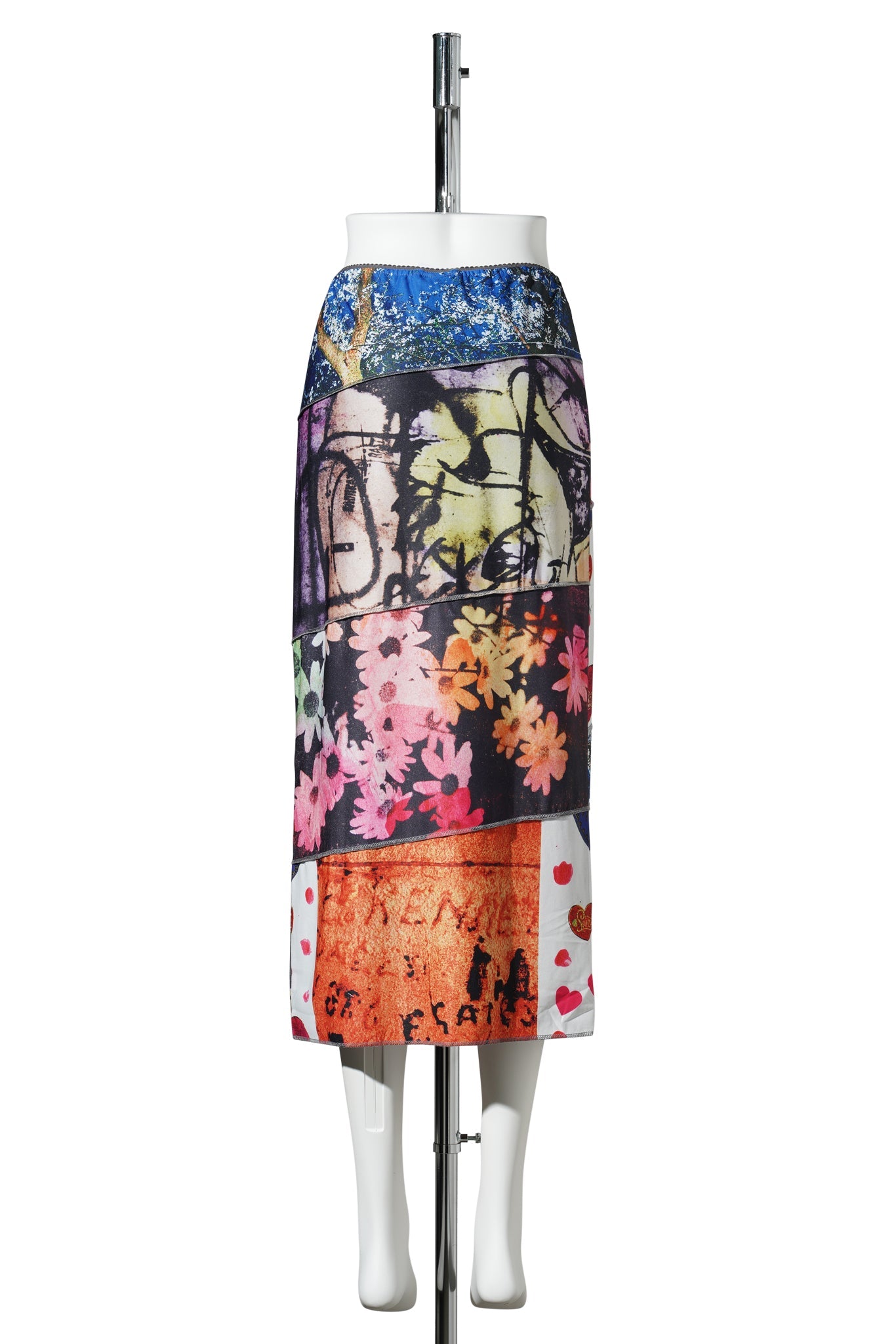 PHOTO SPIRAL SKIRT - JOSHUA GORDON / MULTI