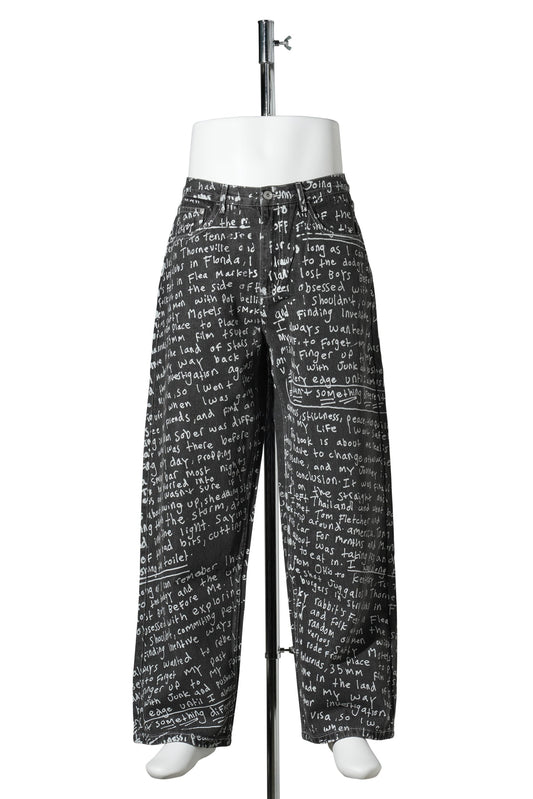 ALTO OVER PRINT JEANS - JOSHUA GORDON / BLACK WASH