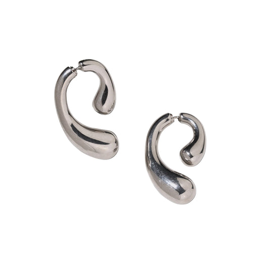 P EARRINGS / SILVER