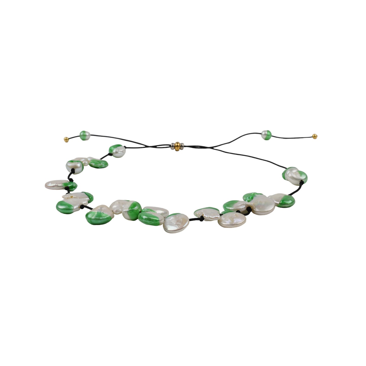 VACANZA PEARL NECKLACE / GREEN