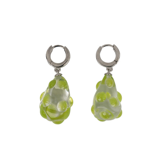 COMET EARRINGS / GREEN