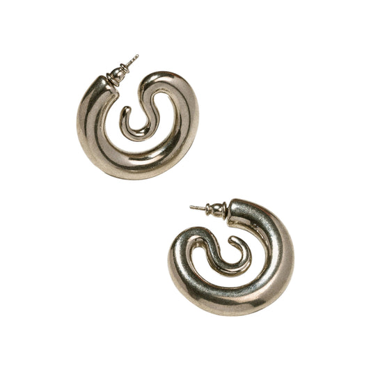 SERPENT HOOPS SMALL / SILVER