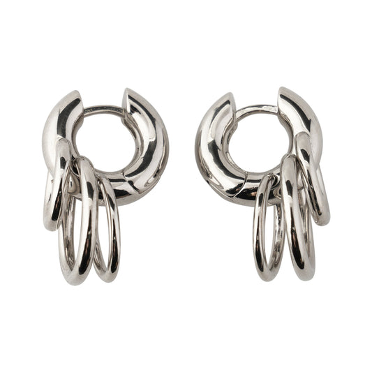 PIERCED HUGGIES / SILVER