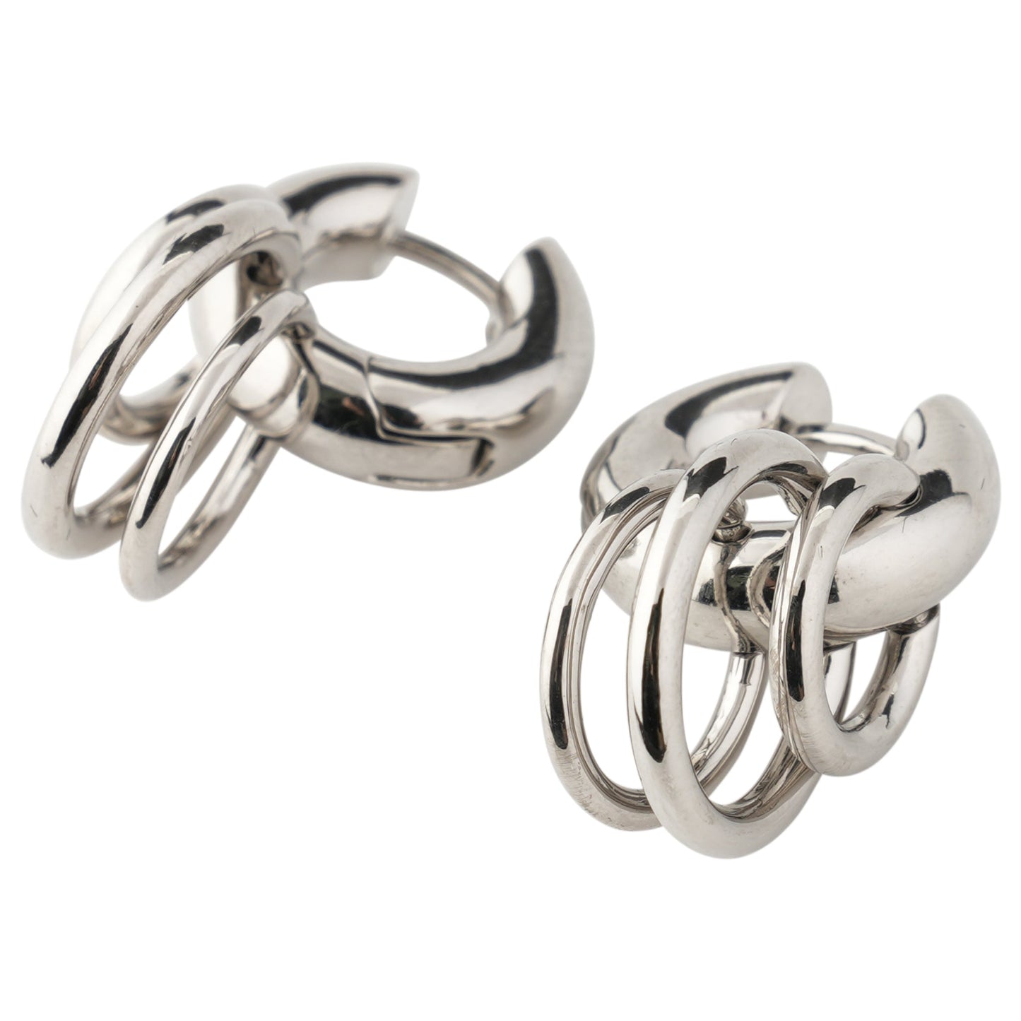 PIERCED HUGGIES / SILVER