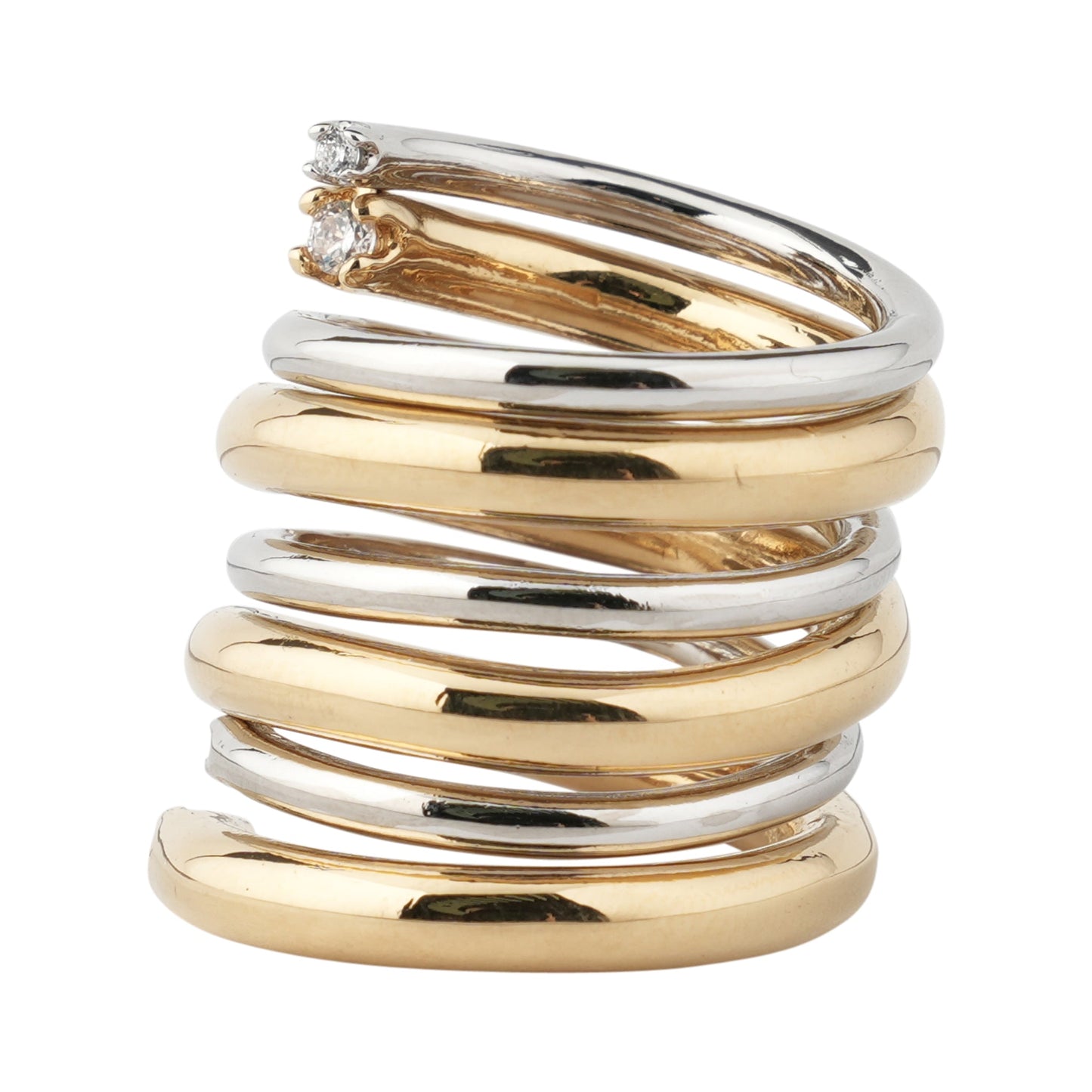 ORBIT RING / SILVER/GOLD