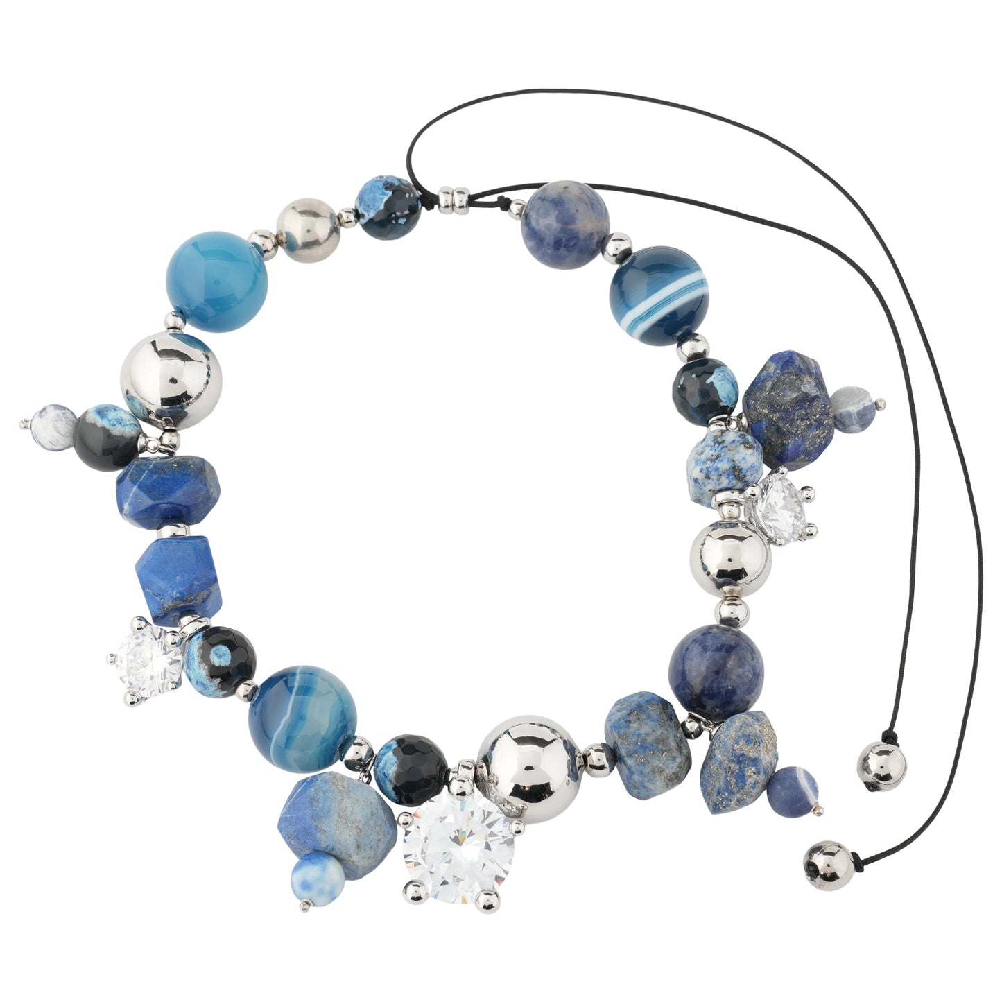 ASCOLTO NECKLACE / AZURE AGATE