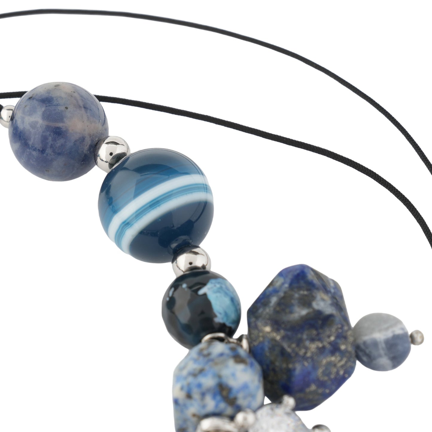 ASCOLTO NECKLACE / AZURE AGATE