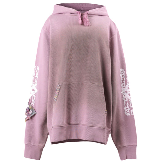 BLUSH HOODIE / BLUSH/BROWN