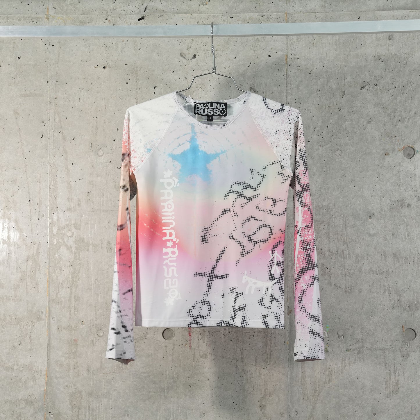 CANDY PRINTED LONGSLEEVE TOP / CANDY RAINBOW