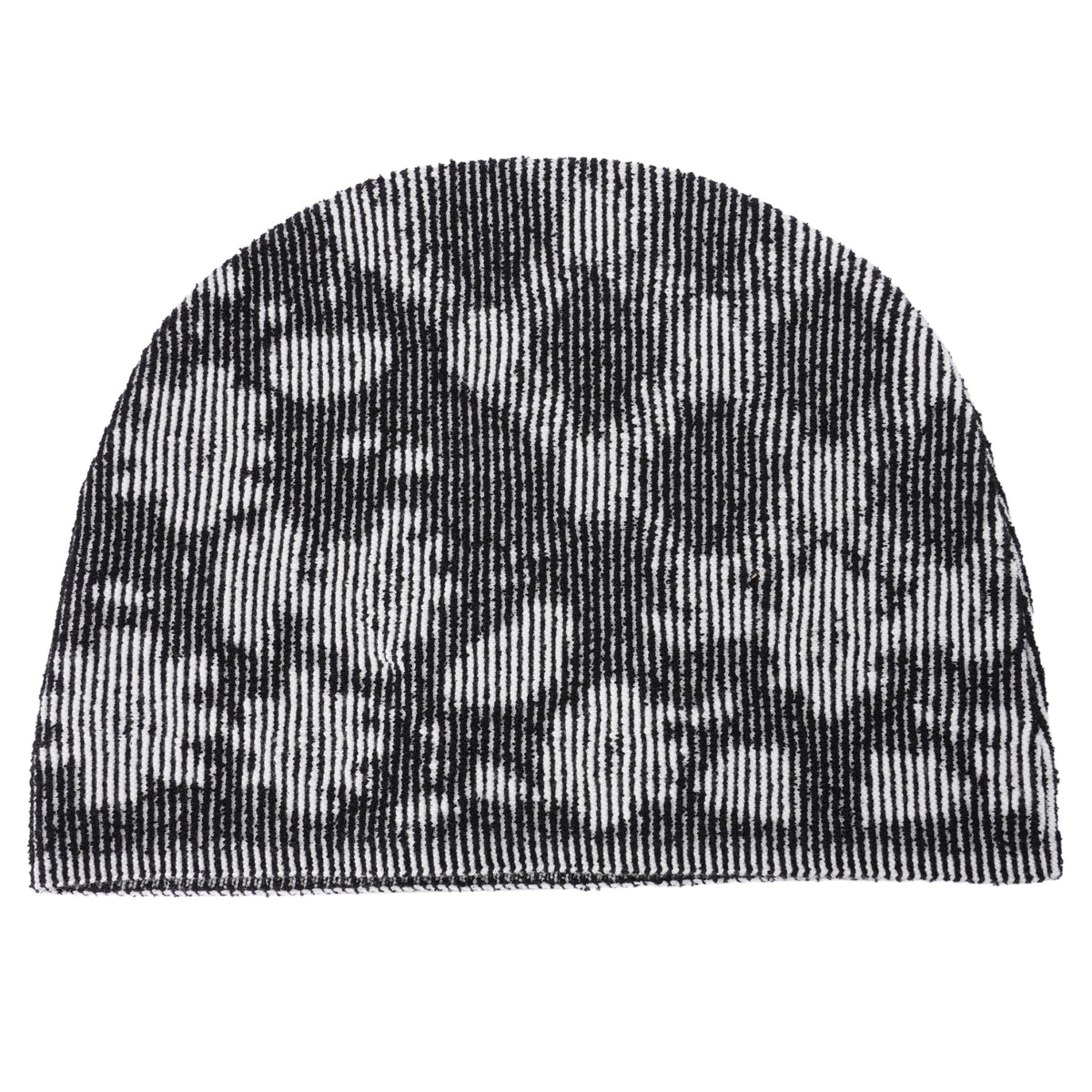 ILLUSION KNIT BEANIE / BLACK/WHITE