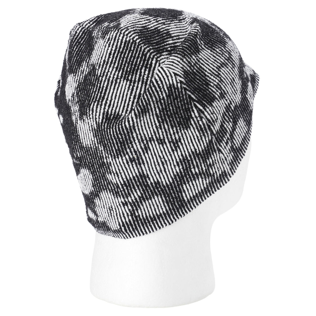 ILLUSION KNIT BEANIE / BLACK/WHITE