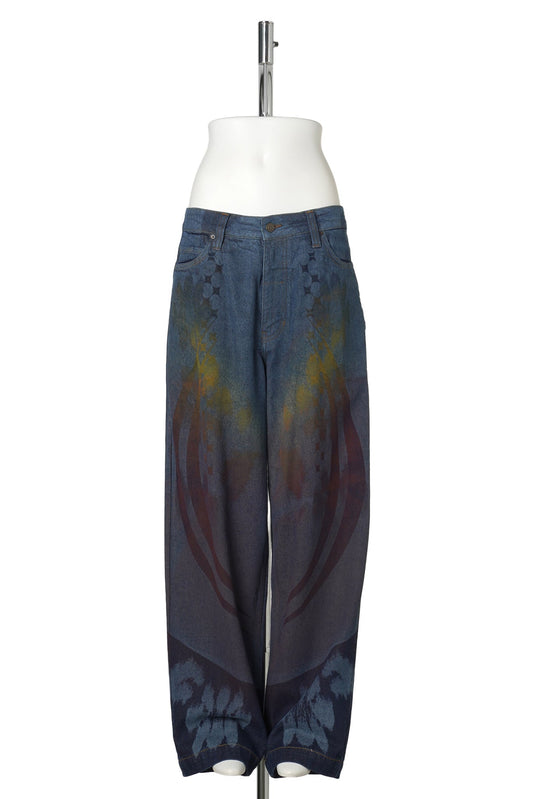 NAVY BLUE BAGGY TROUSERS / NAVY RAINBOW