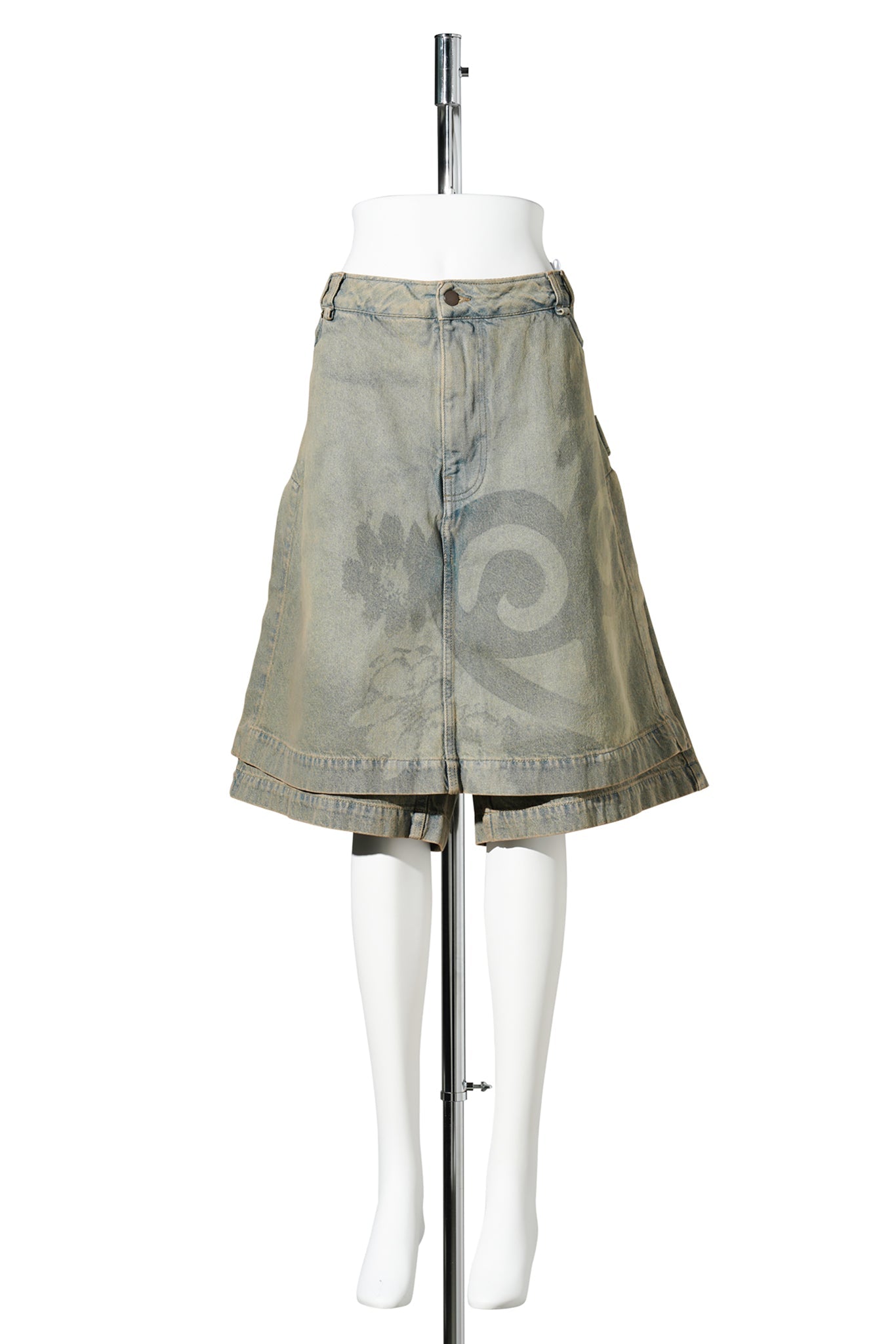 DENIM SKORT / SAND