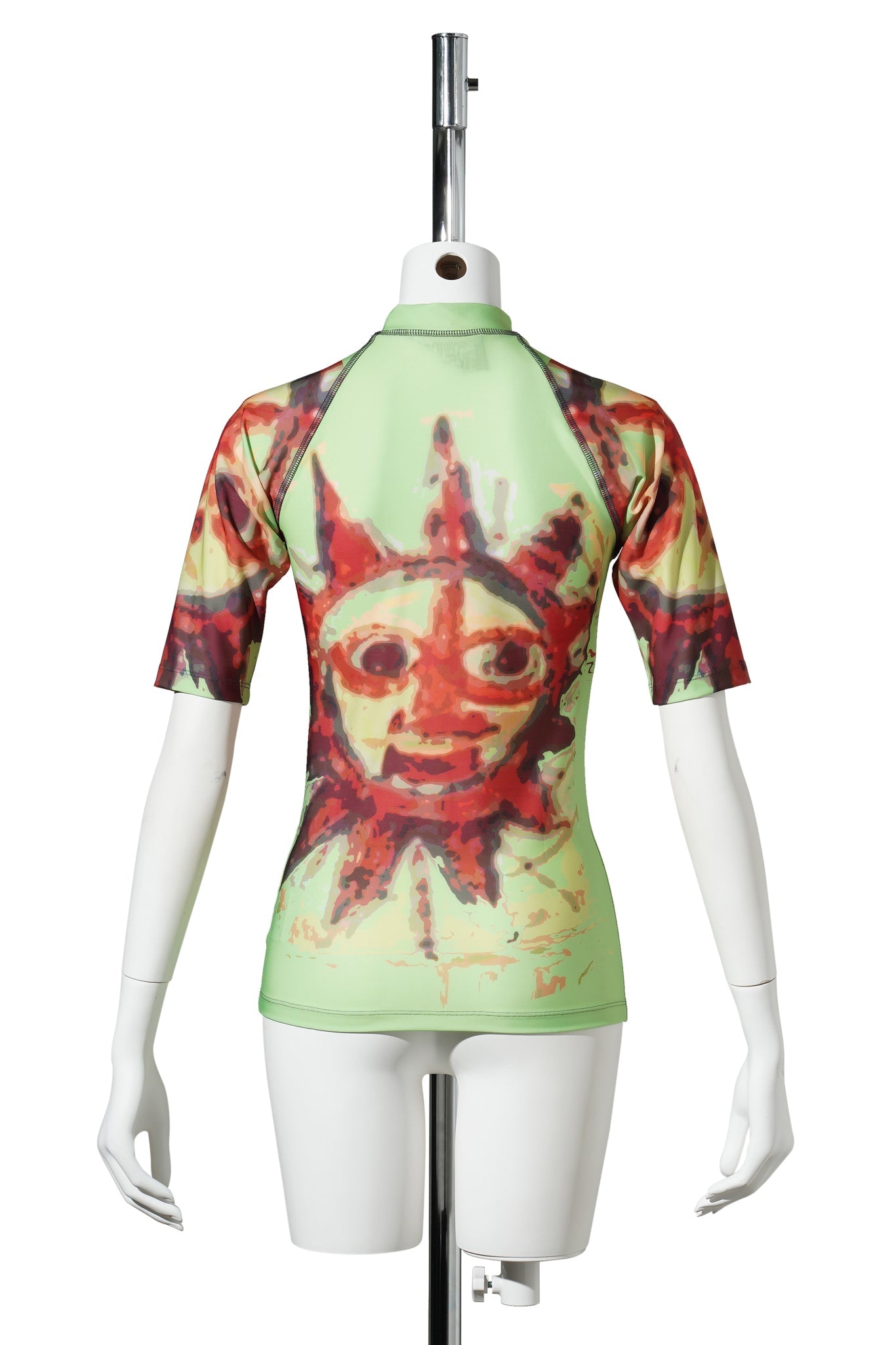 SHORT SLEEVE RASH GUARD / CHARTREUSE