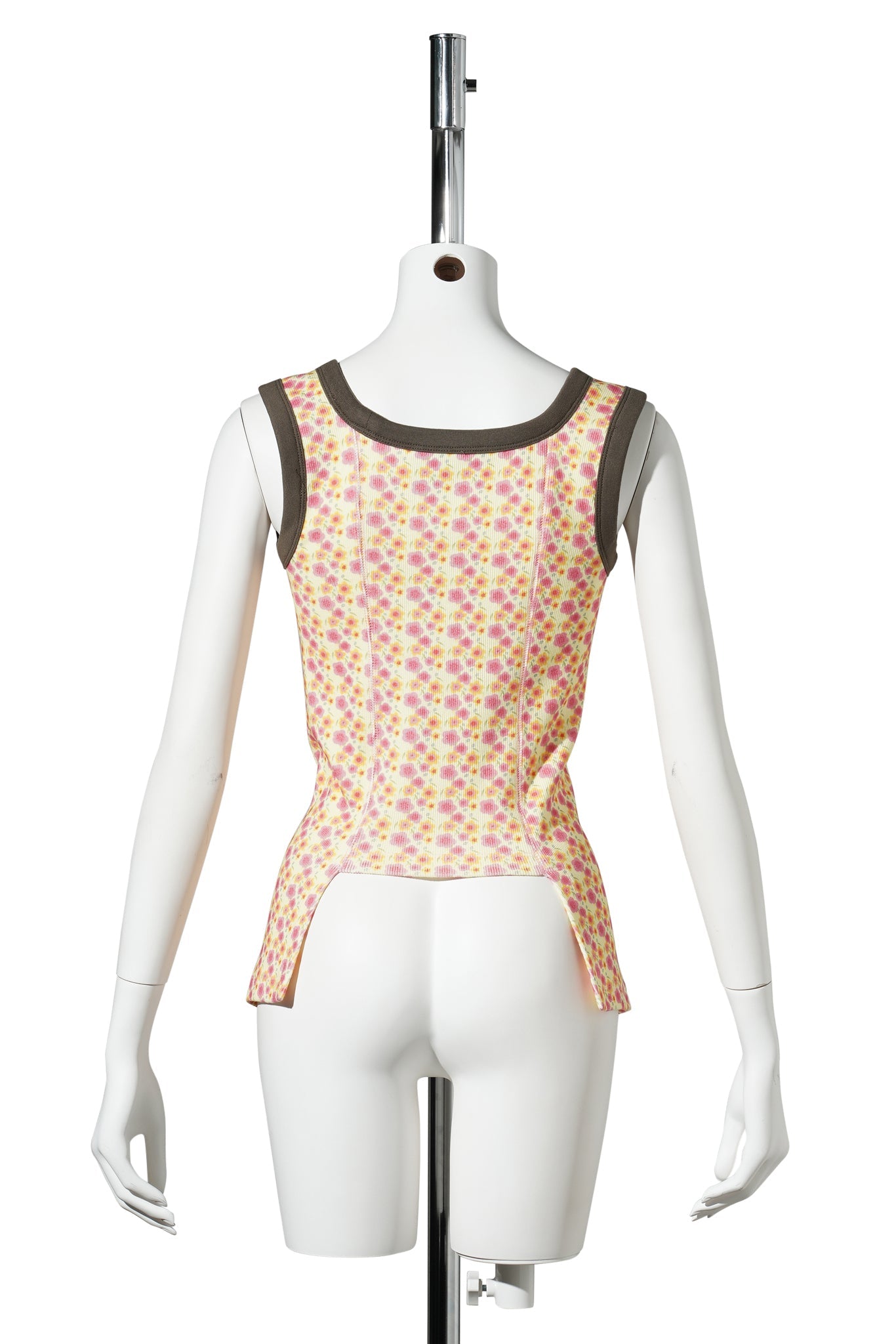 JERSEY CORSET / PINK/CREAM FLOWER