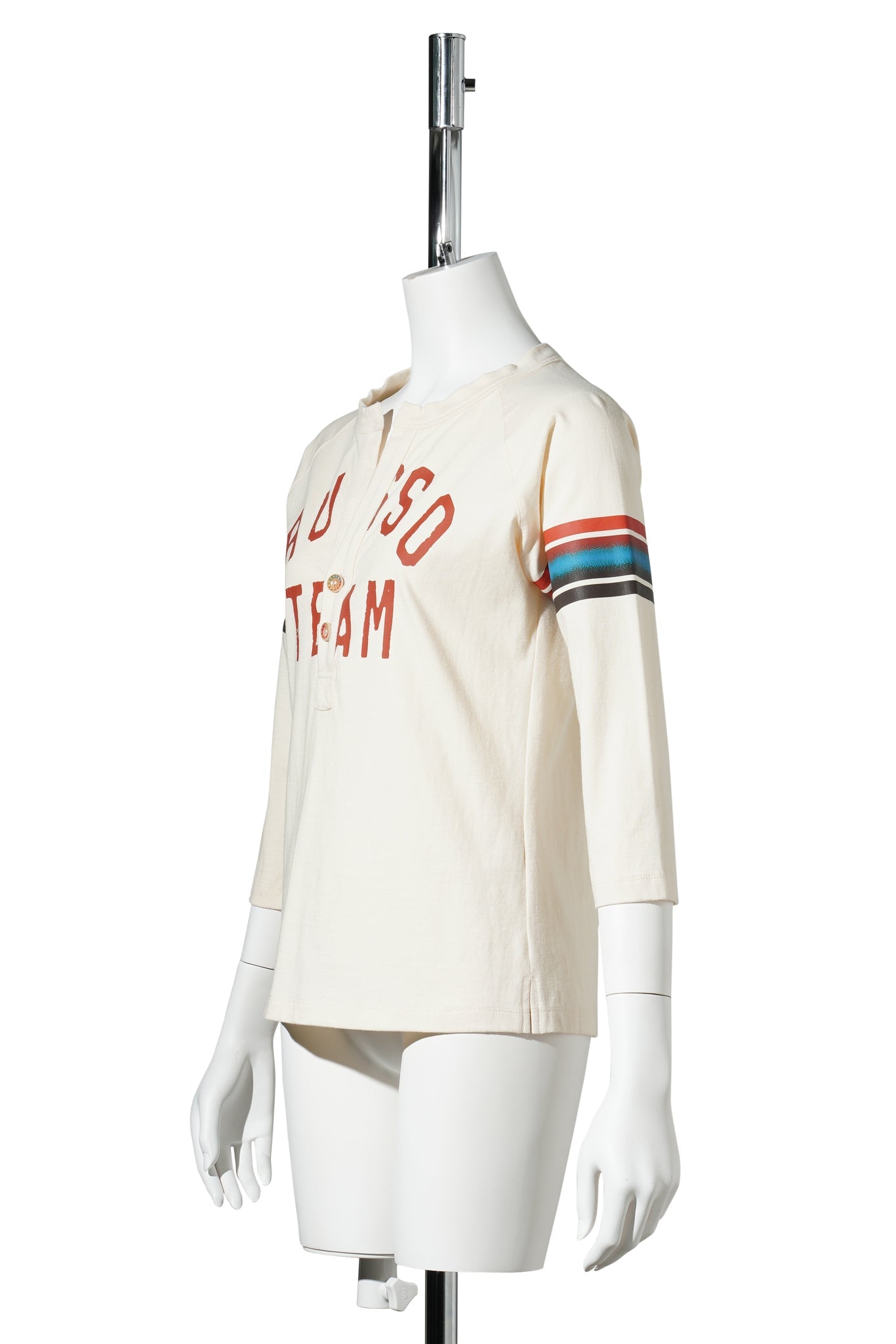 HENLEY TOP / OFF WHITE