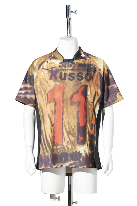 SPORT LOOSE FIT SHORT SLEEVE TOP / MUSTARD