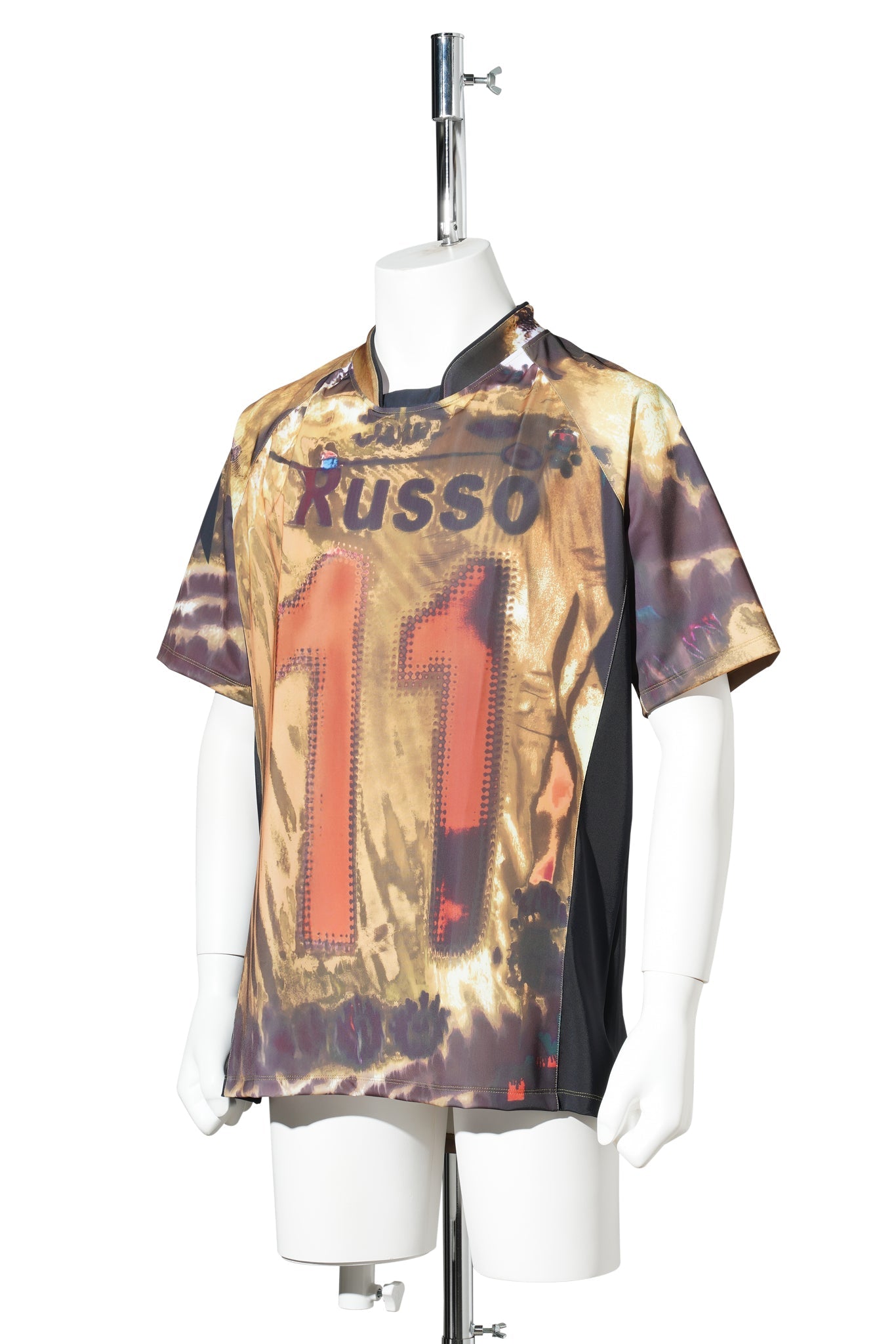 SPORT LOOSE FIT SHORT SLEEVE TOP / MUSTARD