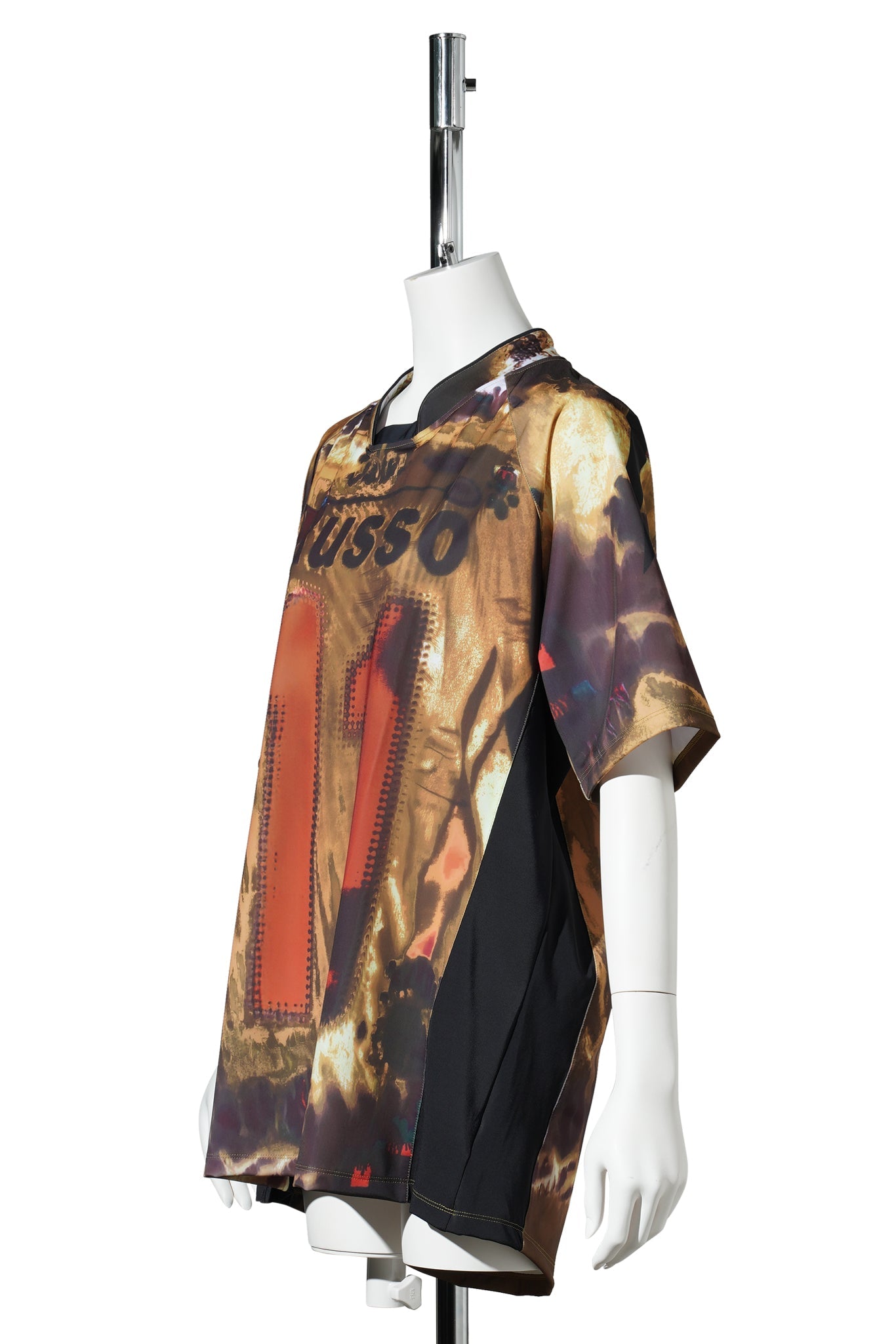 SPORT LOOSE FIT SHORT SLEEVE TOP / MUSTARD