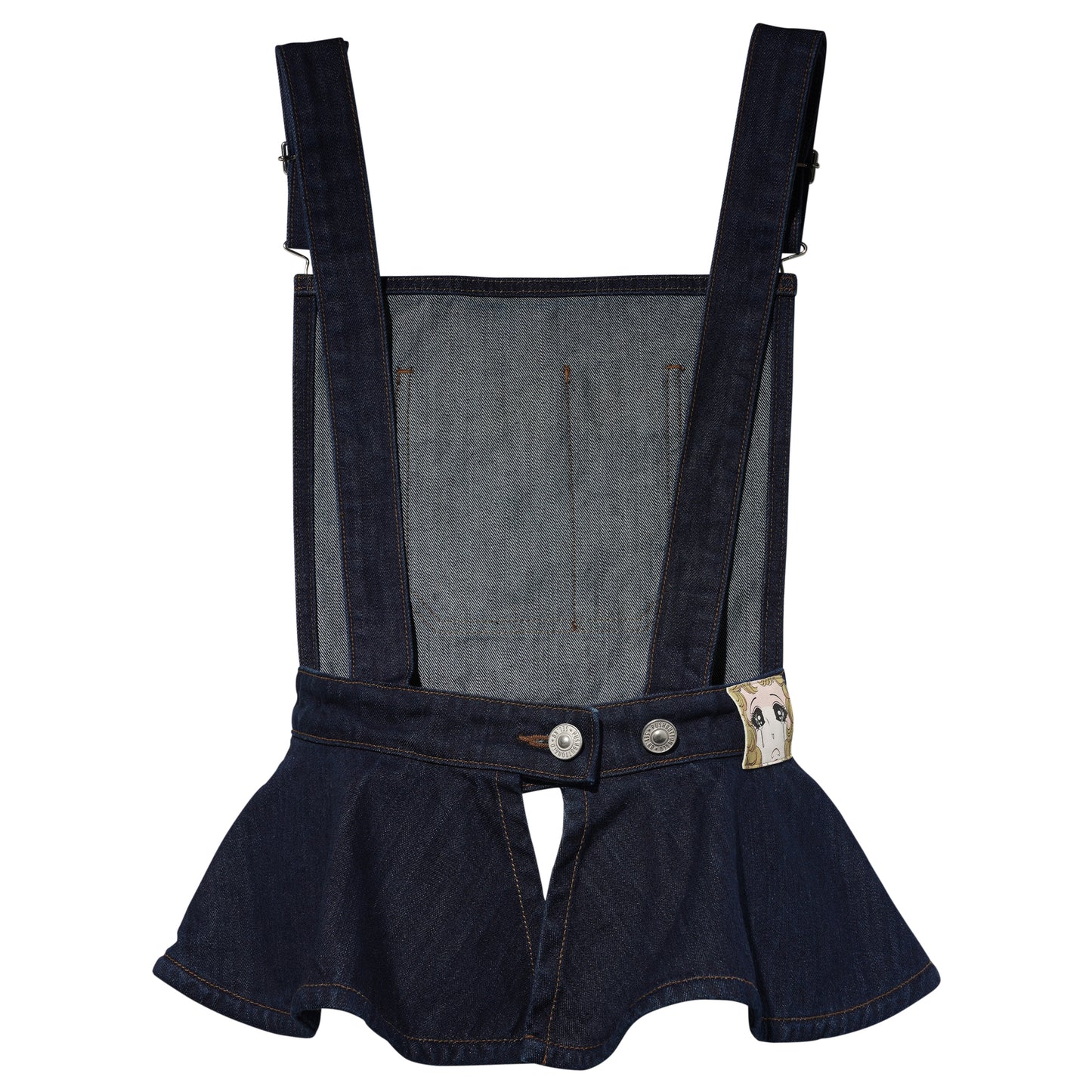 BLUE FLARED HEM OVERALL / BLUE