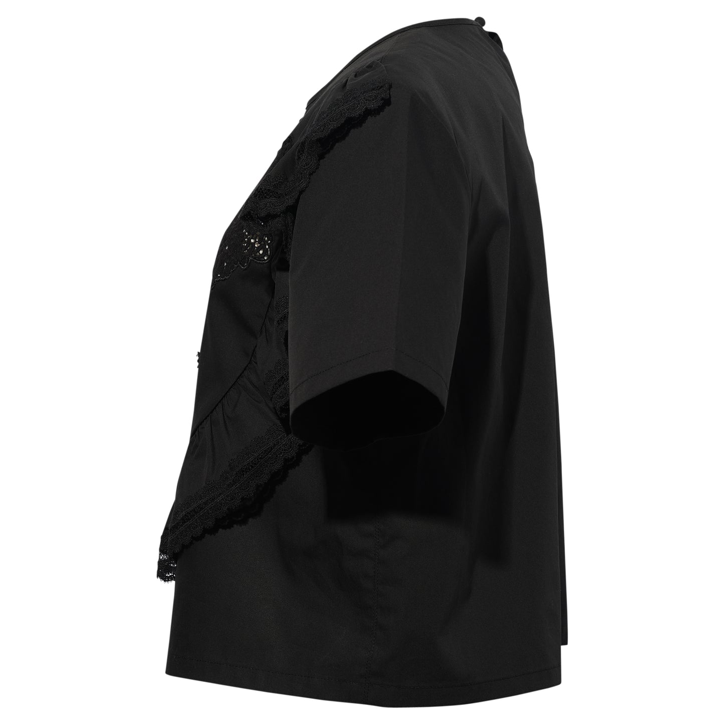 BLACK PUSH KULL SMILE BLOUSE / BLACK