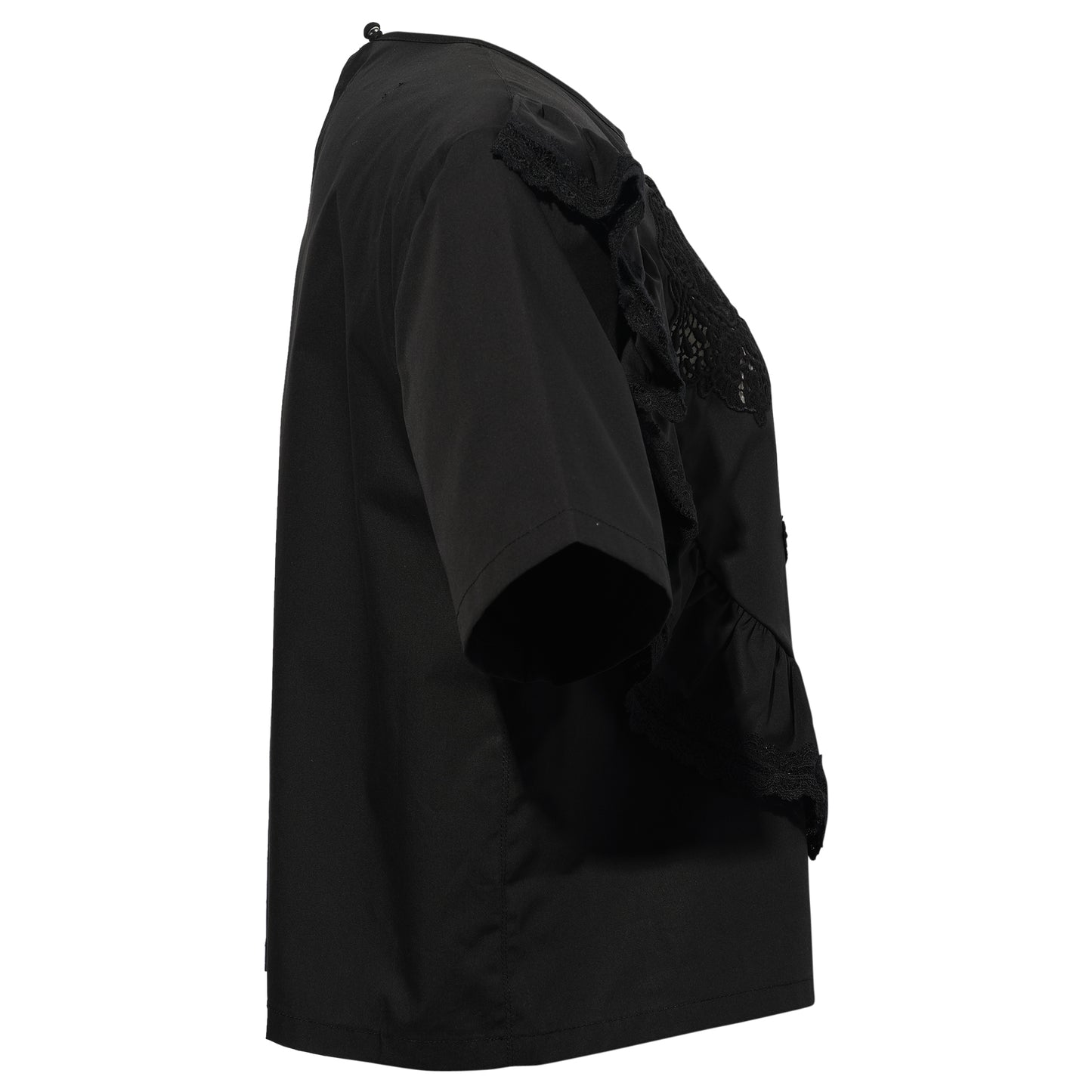 BLACK PUSH KULL SMILE BLOUSE / BLACK