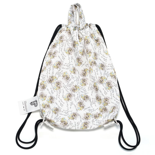 CRYING GIRL PRINTED GYM SACK / WHITE/PATTERN