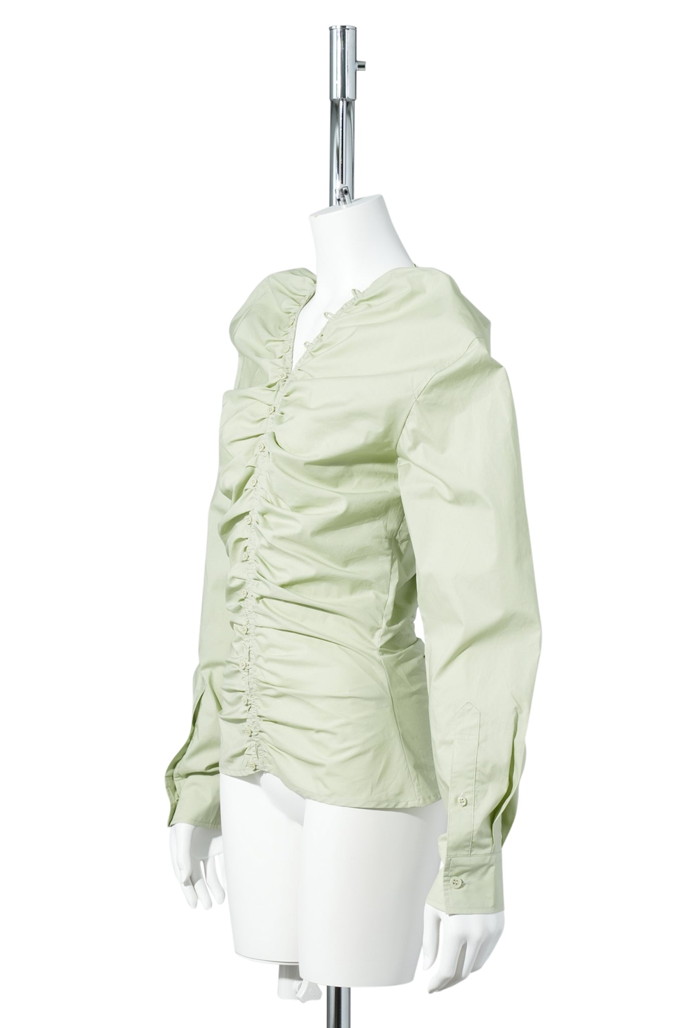 LIGHT GREEN BUTTON LINK SHIRT / LIGHT GREEN