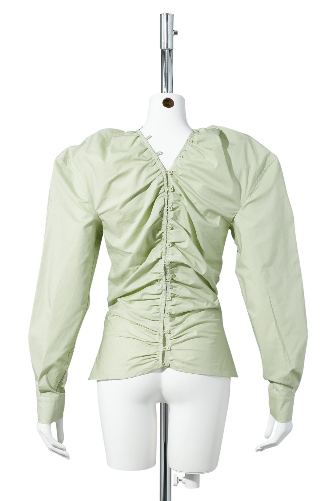 LIGHT GREEN BUTTON LINK SHIRT / LIGHT GREEN