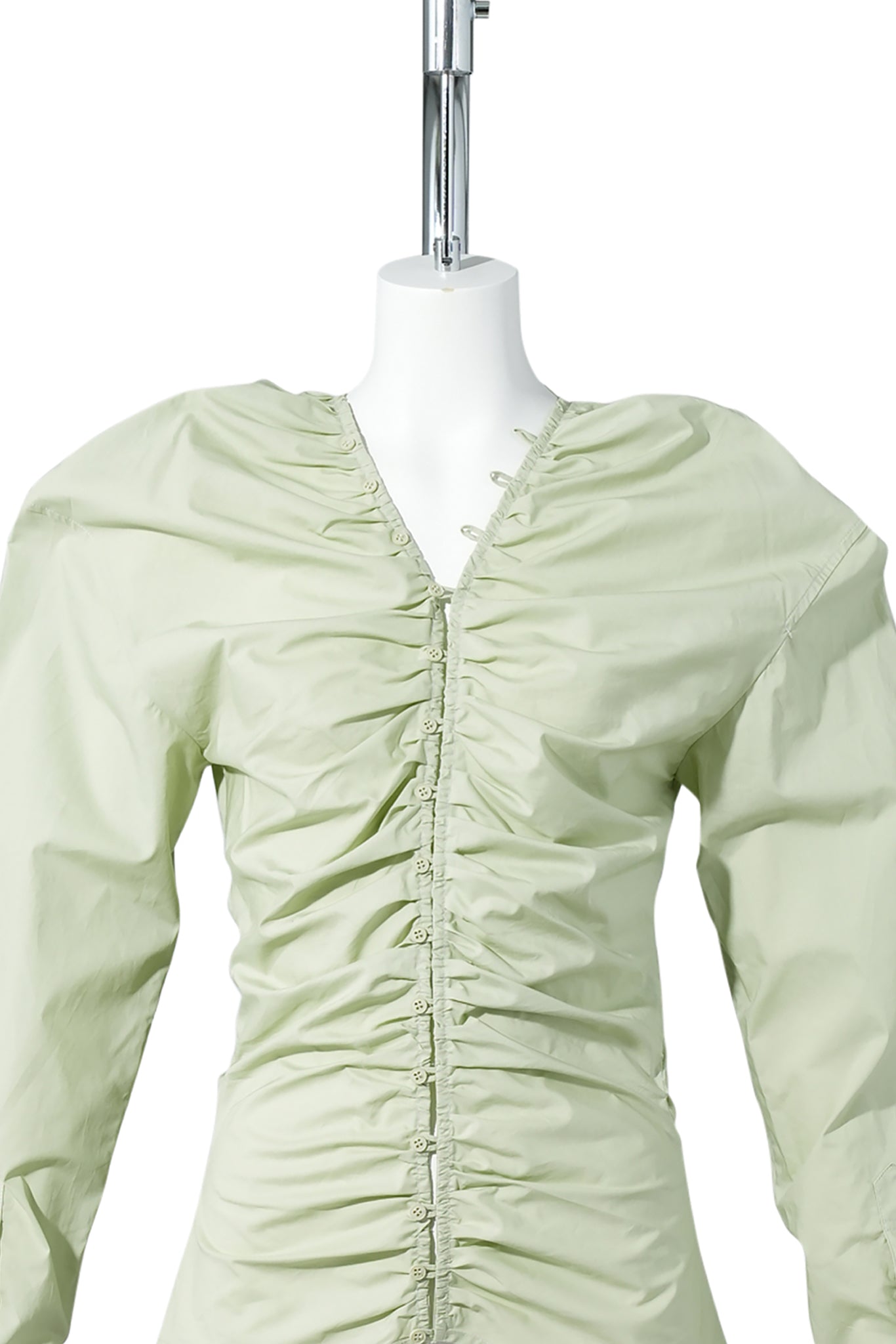 LIGHT GREEN BUTTON LINK SHIRT / LIGHT GREEN