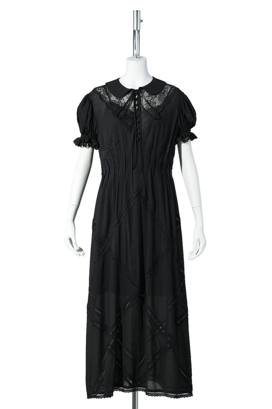 BLACK DIAMOND LACE DRESS / BLACK