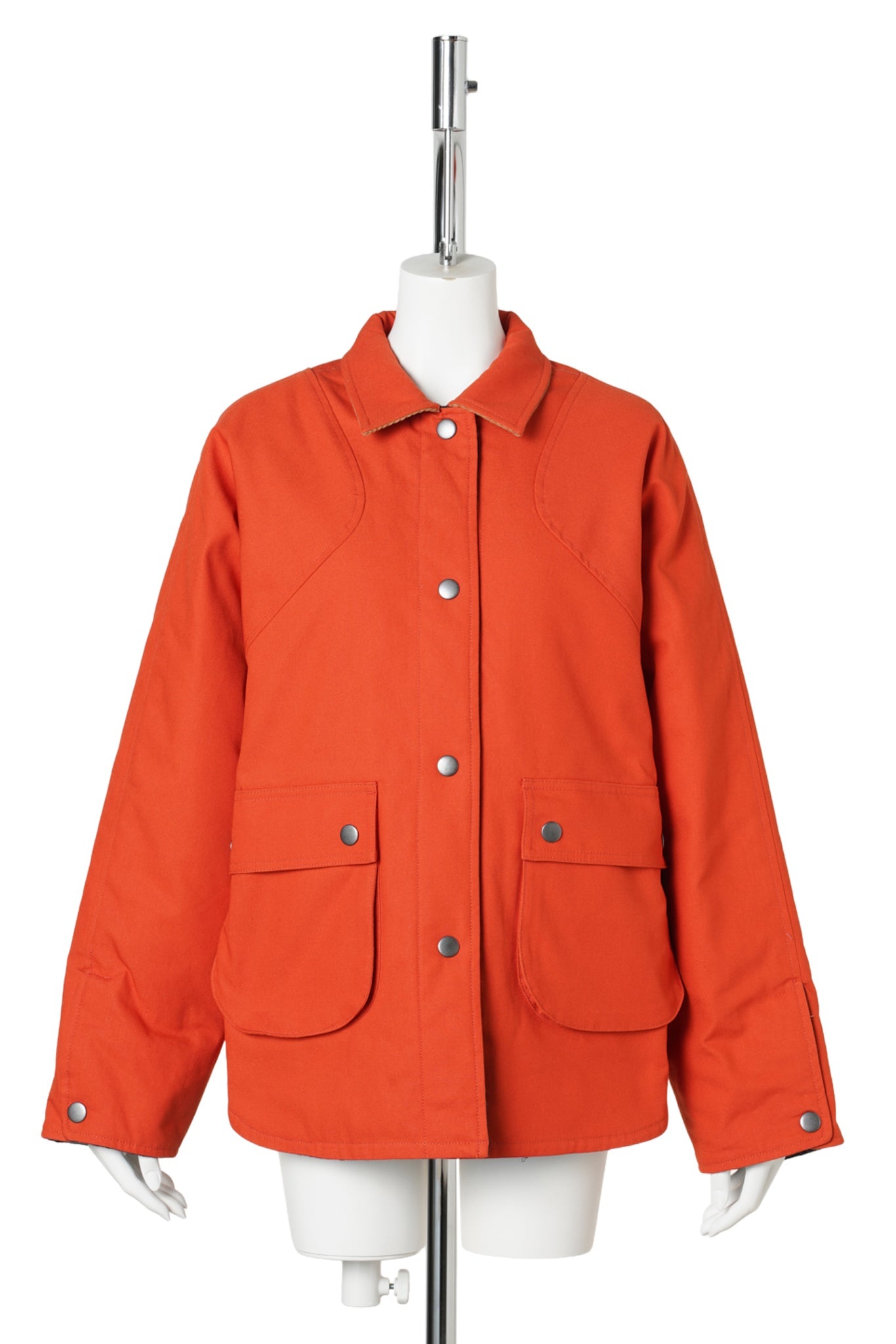ORANGE REVERSIBLE QUILTED JACKET / ORANGE