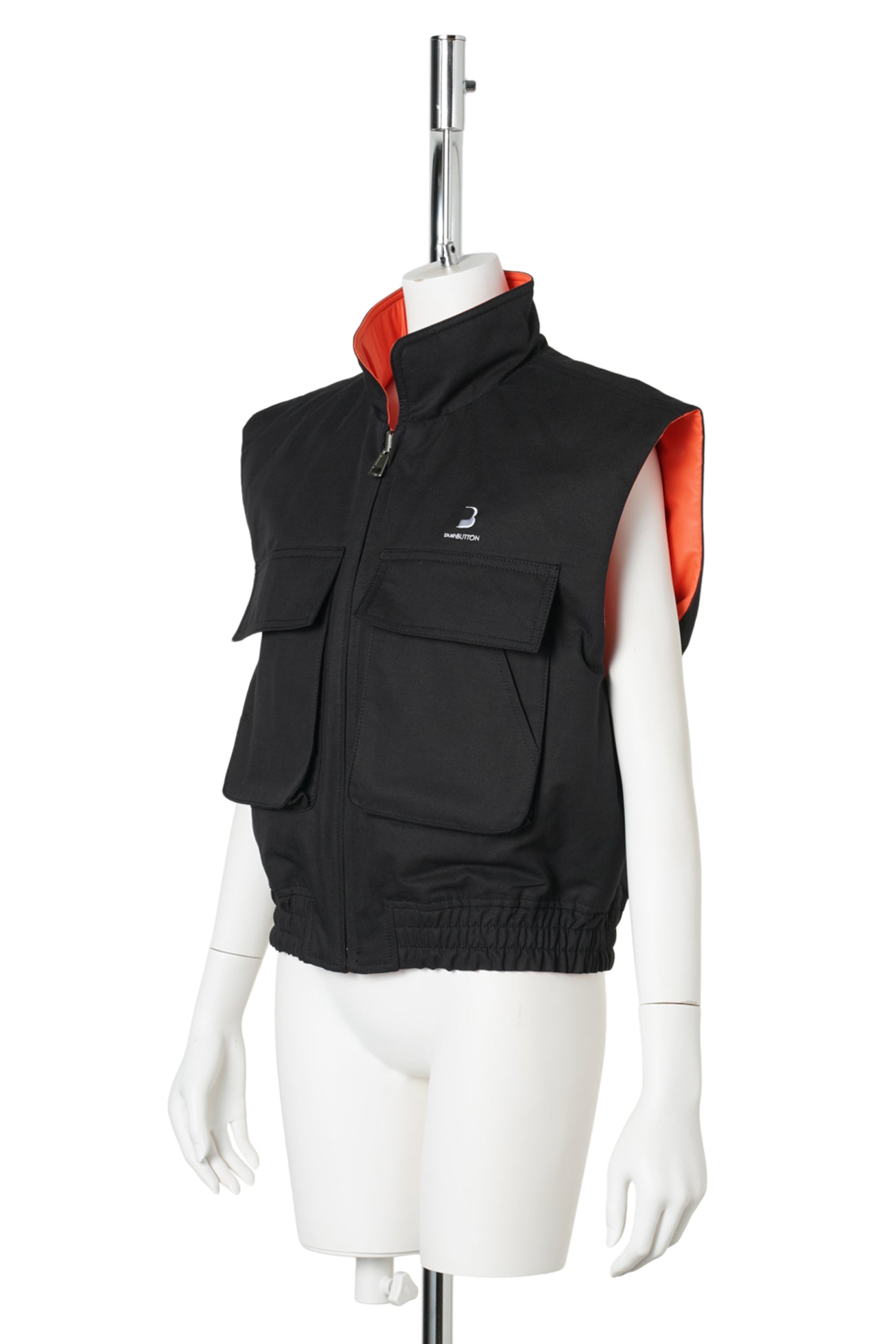 BLACK REVERSIBLE PADDED VEST / BLACK