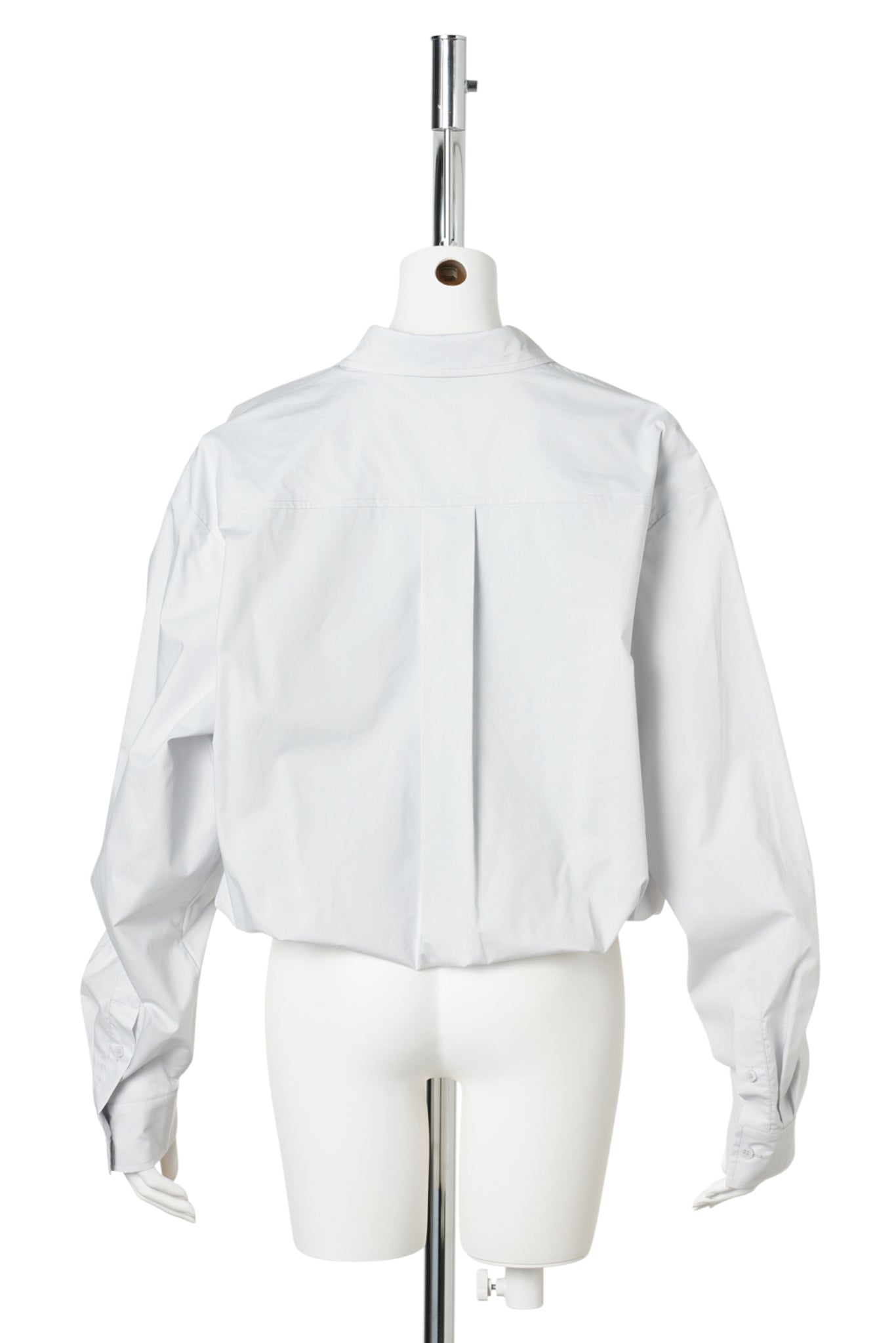 LIGHT GRAY HYBRID SHIRT SLIP TOP / LIGHT GRAY