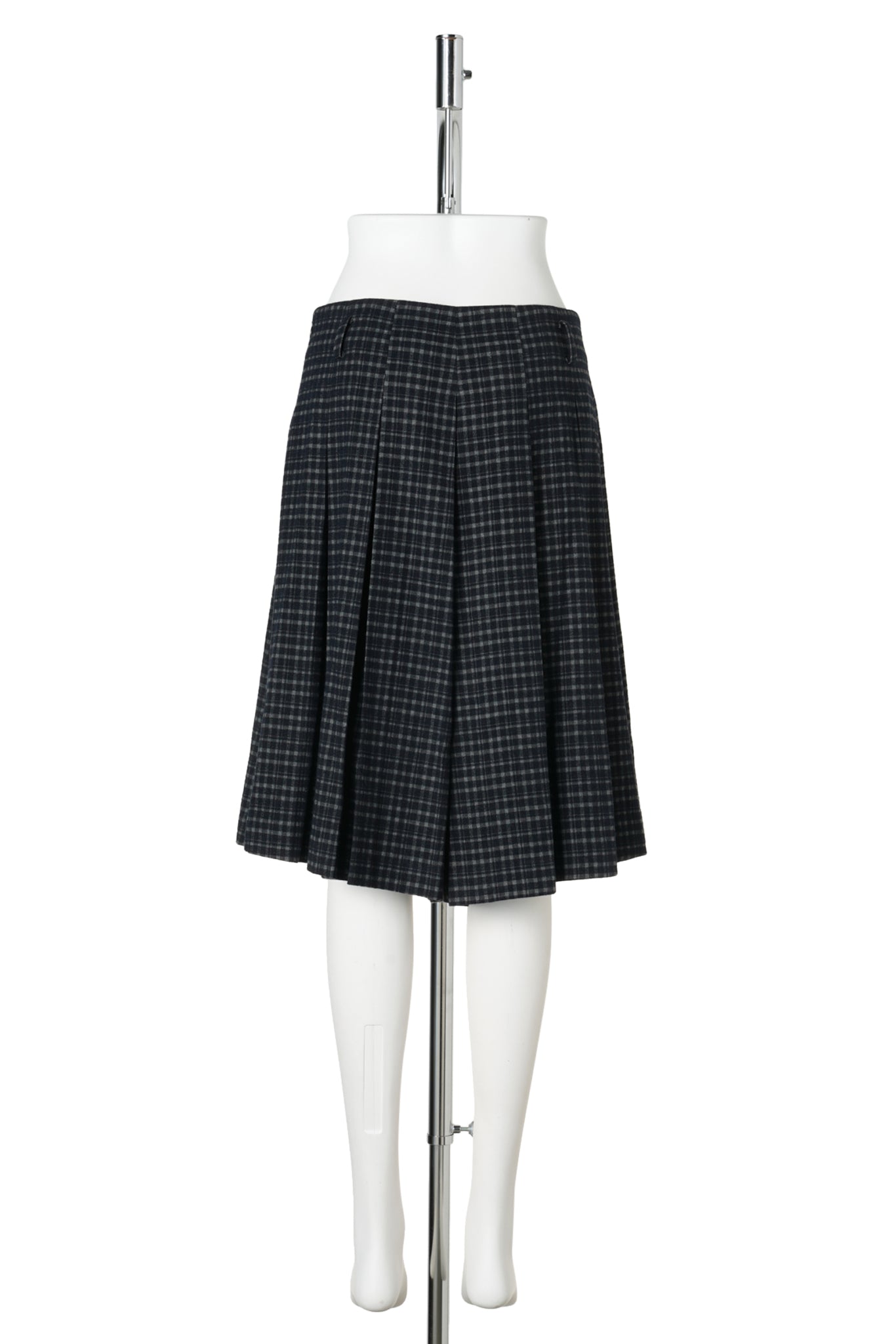 NAVY GRAY CHECK BERMUDA PANTS / NAVY GRAY(CHECK)