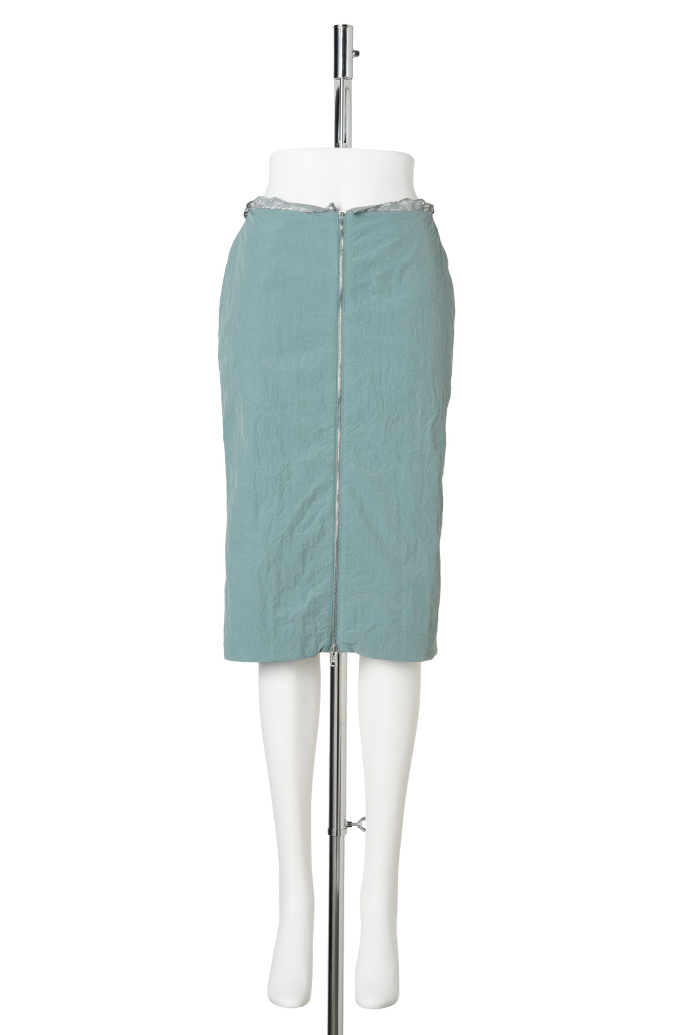 GRAY REVERSIBLE STRAIGHT SKIRT / GRAY
