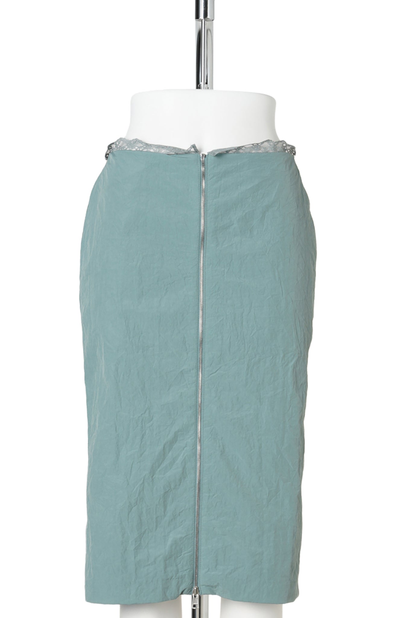 GRAY REVERSIBLE STRAIGHT SKIRT / GRAY