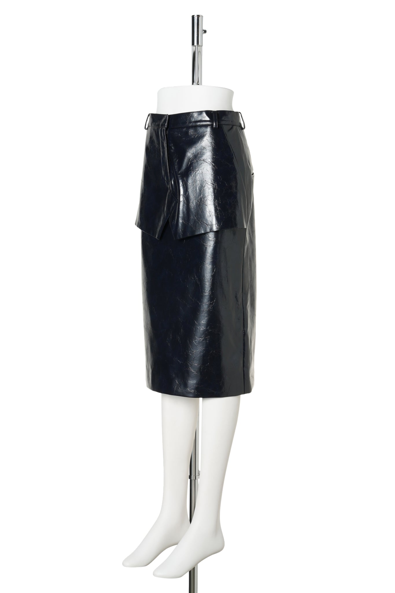 NAVY SKIRT LAYERED MIDI SKIRT / NAVY