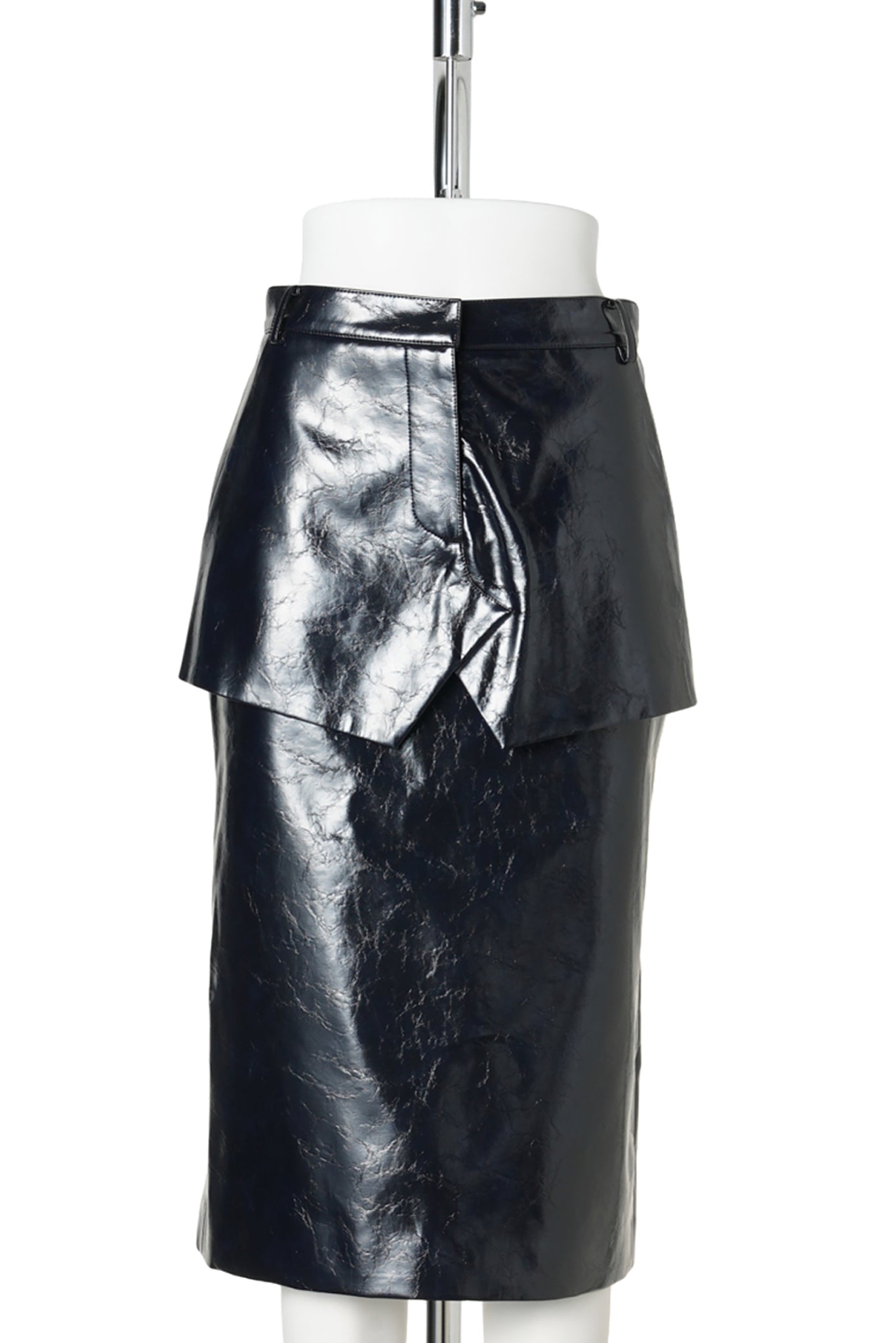 NAVY SKIRT LAYERED MIDI SKIRT / NAVY