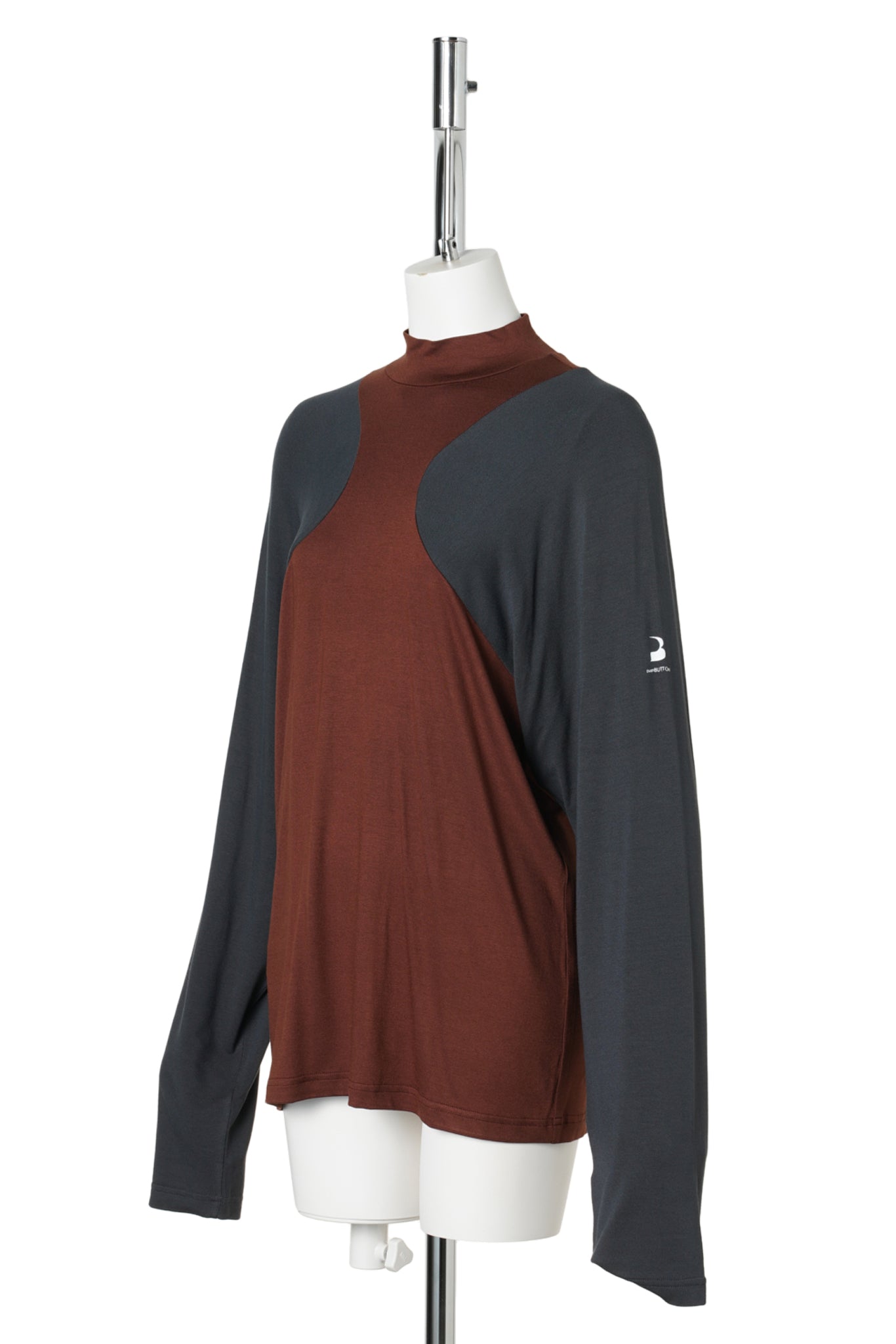 BROWN RAGLAN LONG SLEEVE T-SHIRT / BROWN