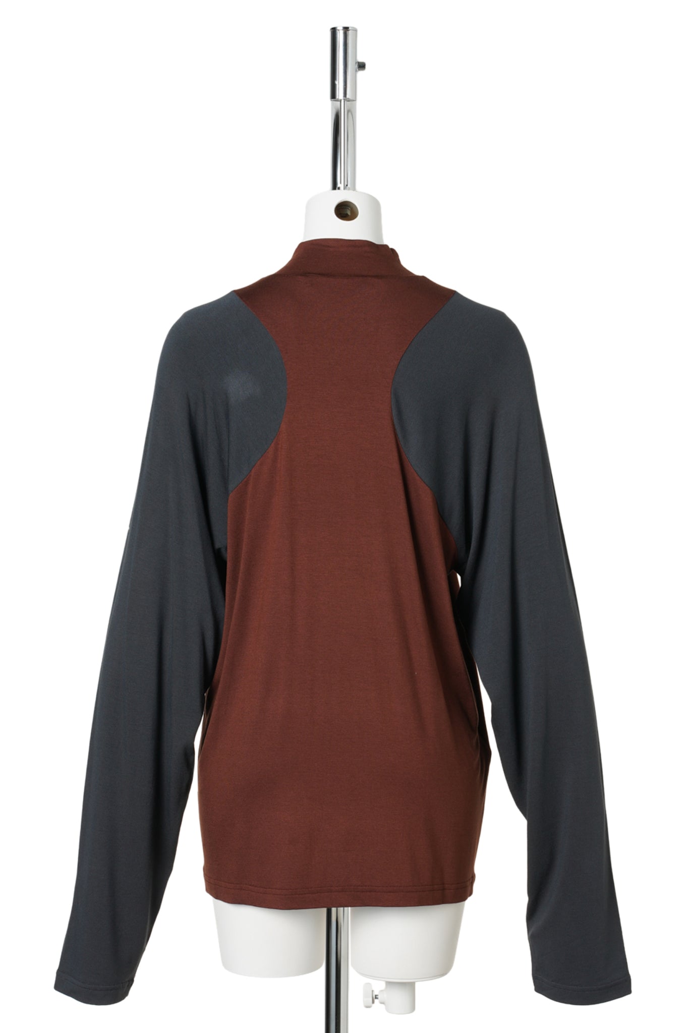 BROWN RAGLAN LONG SLEEVE T-SHIRT / BROWN