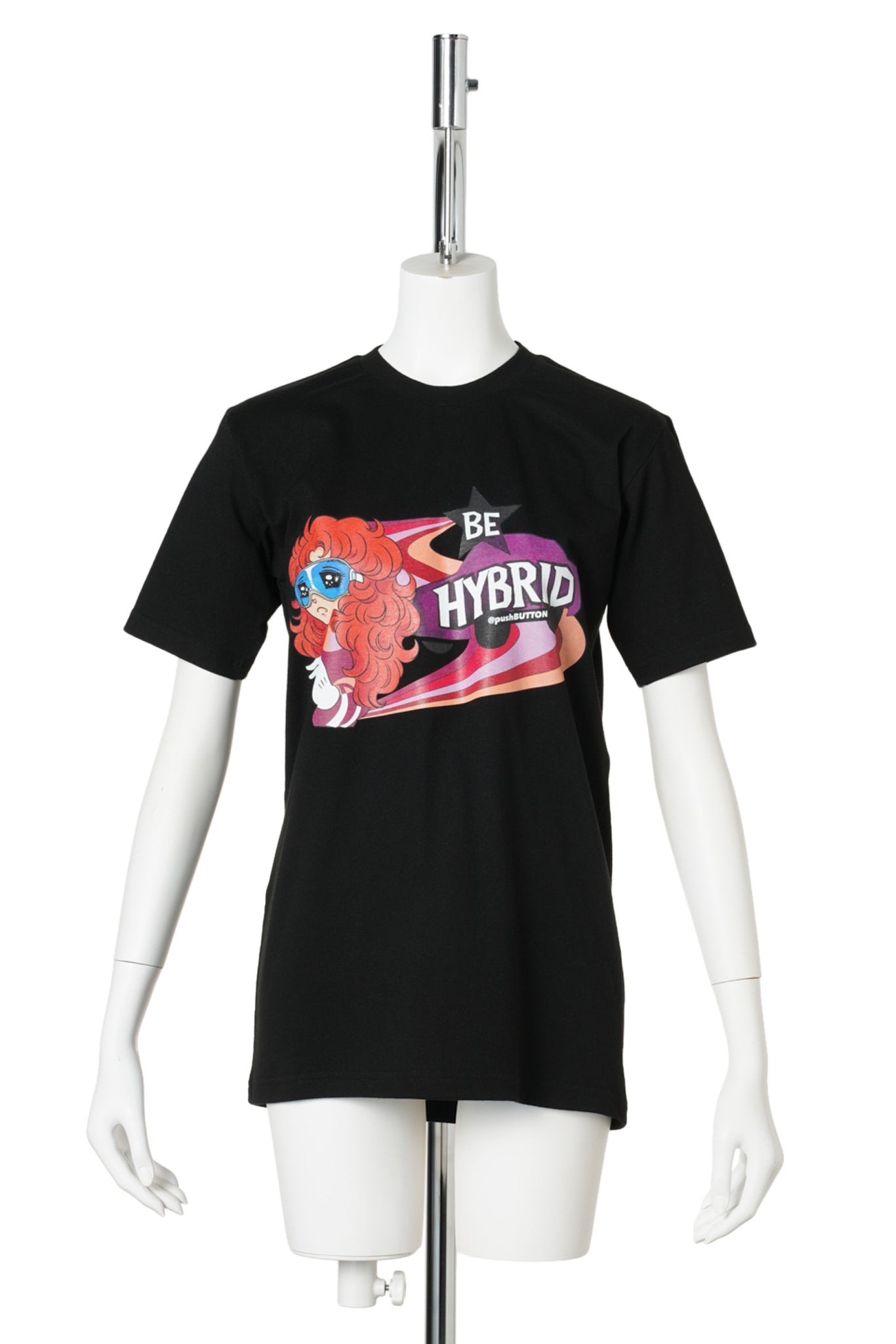 BLACK BE HYBRID GRAPHIC T-SHIRT / BLACK