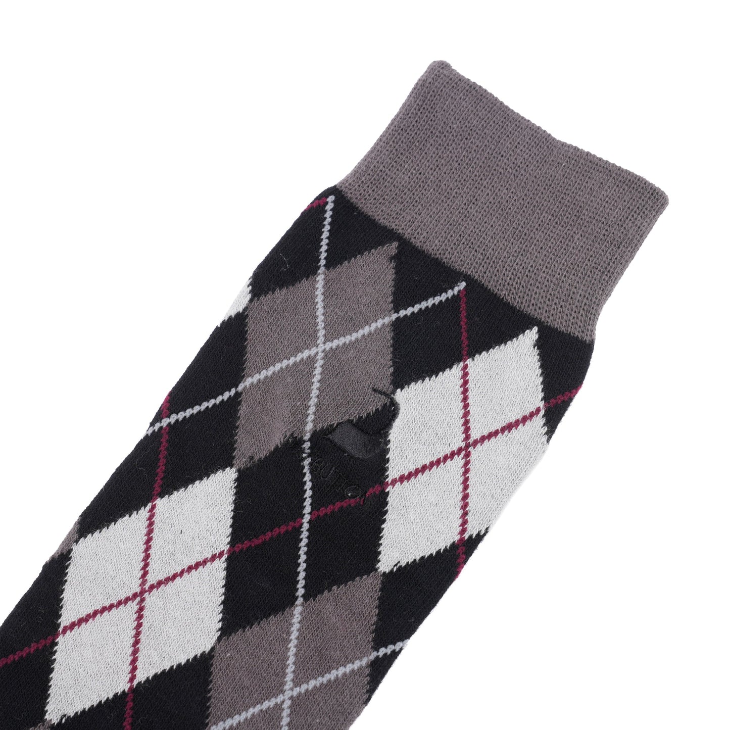 DARK GRAY ARGYLE KNEE SOCKS / DARK GRAY