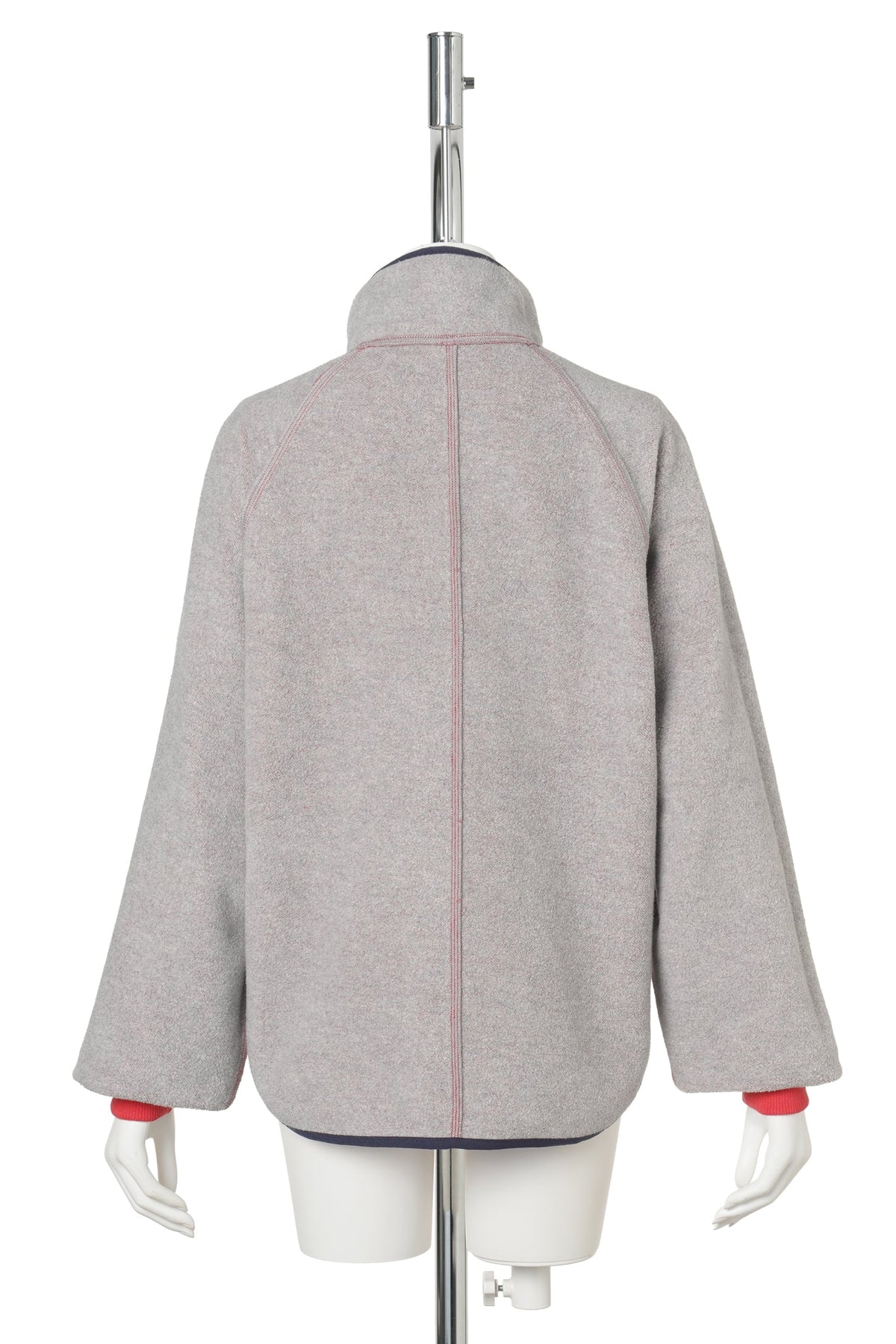RED REVERSIBLE HALF-ZIP SWEATSHIRT / RED