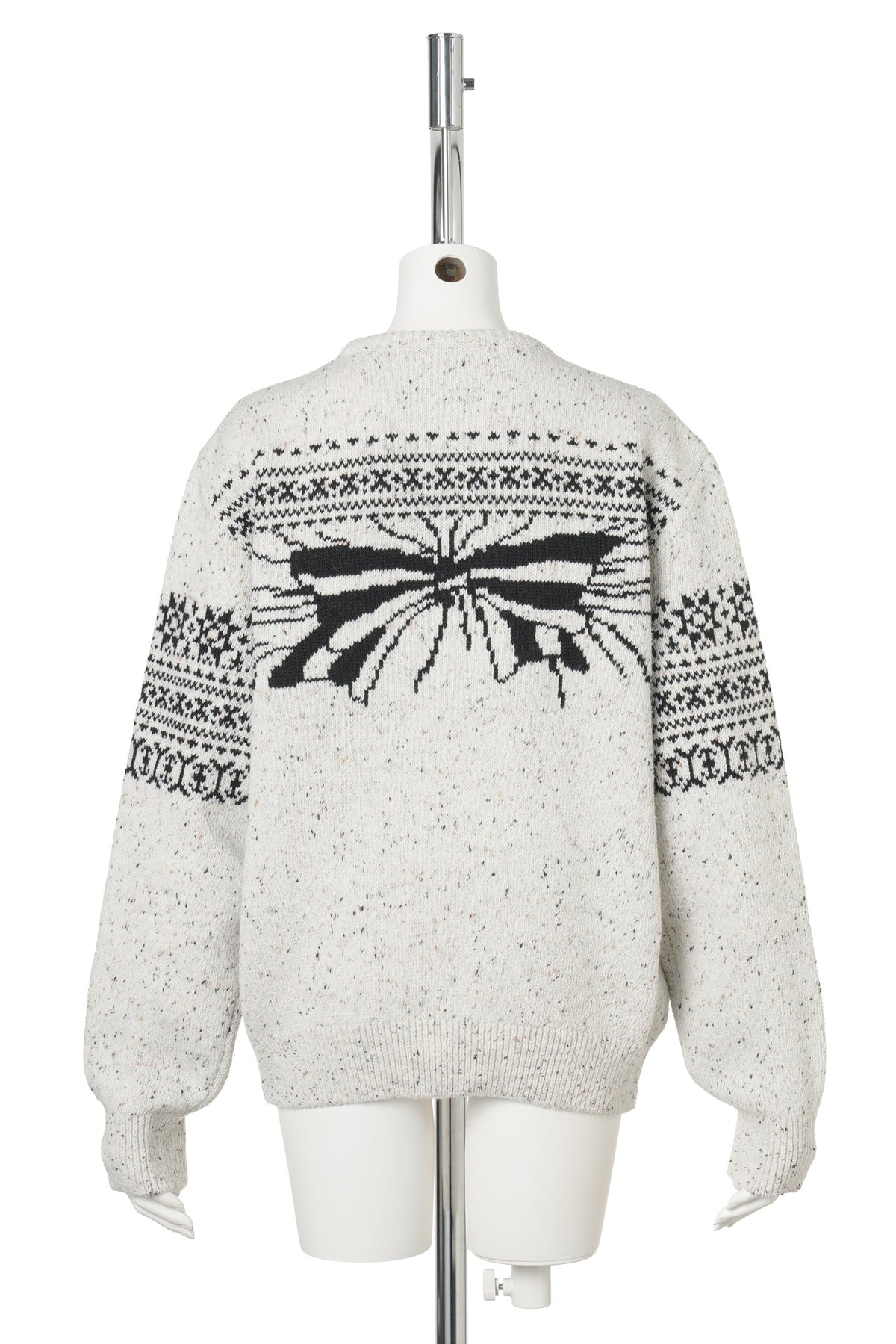 IVORY CRYING GIRL NORDIC KNIT TOP / IVORY