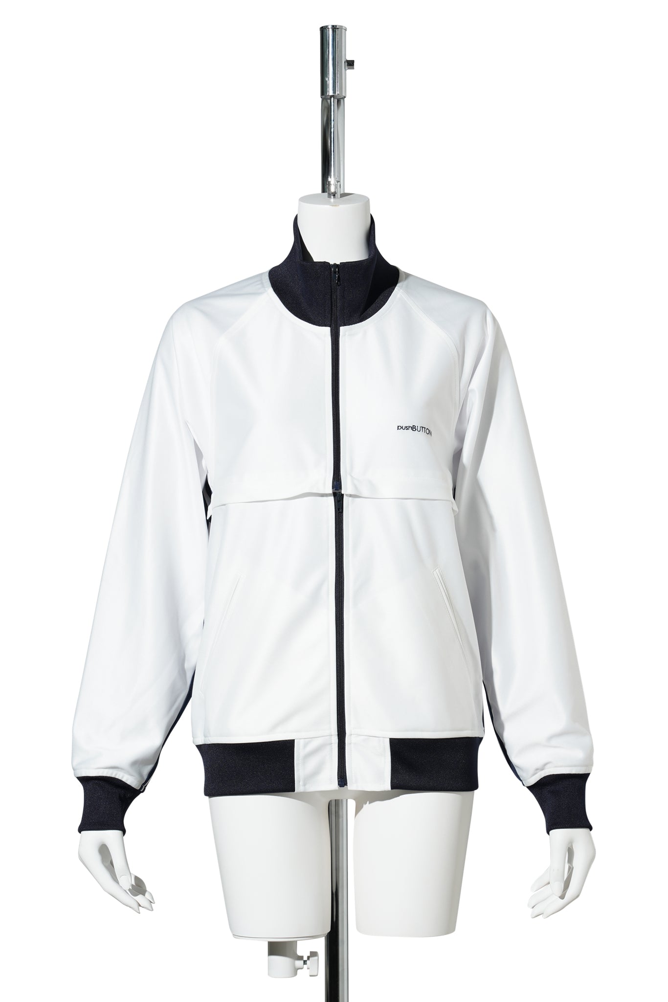 WHITE DETACHABLE TRACK TOP / WHITE