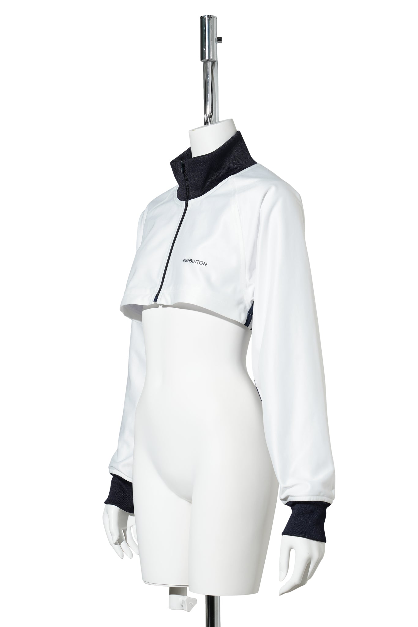 WHITE DETACHABLE TRACK TOP / WHITE