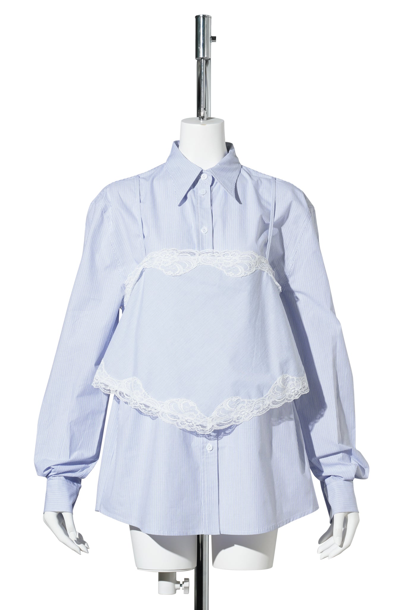 BLUE STRIPE SLIP LAYERED SHIRT / BLUE/STRIPE