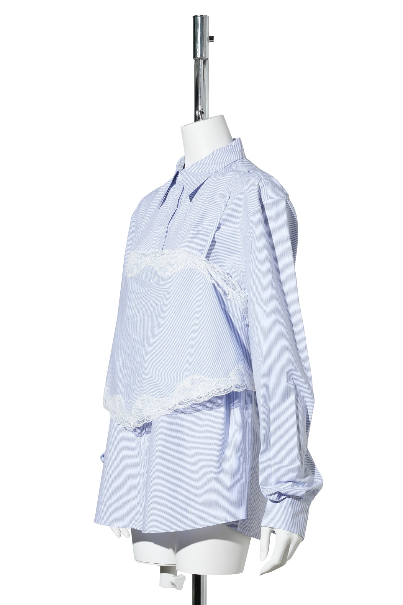 BLUE STRIPE SLIP LAYERED SHIRT / BLUE/STRIPE