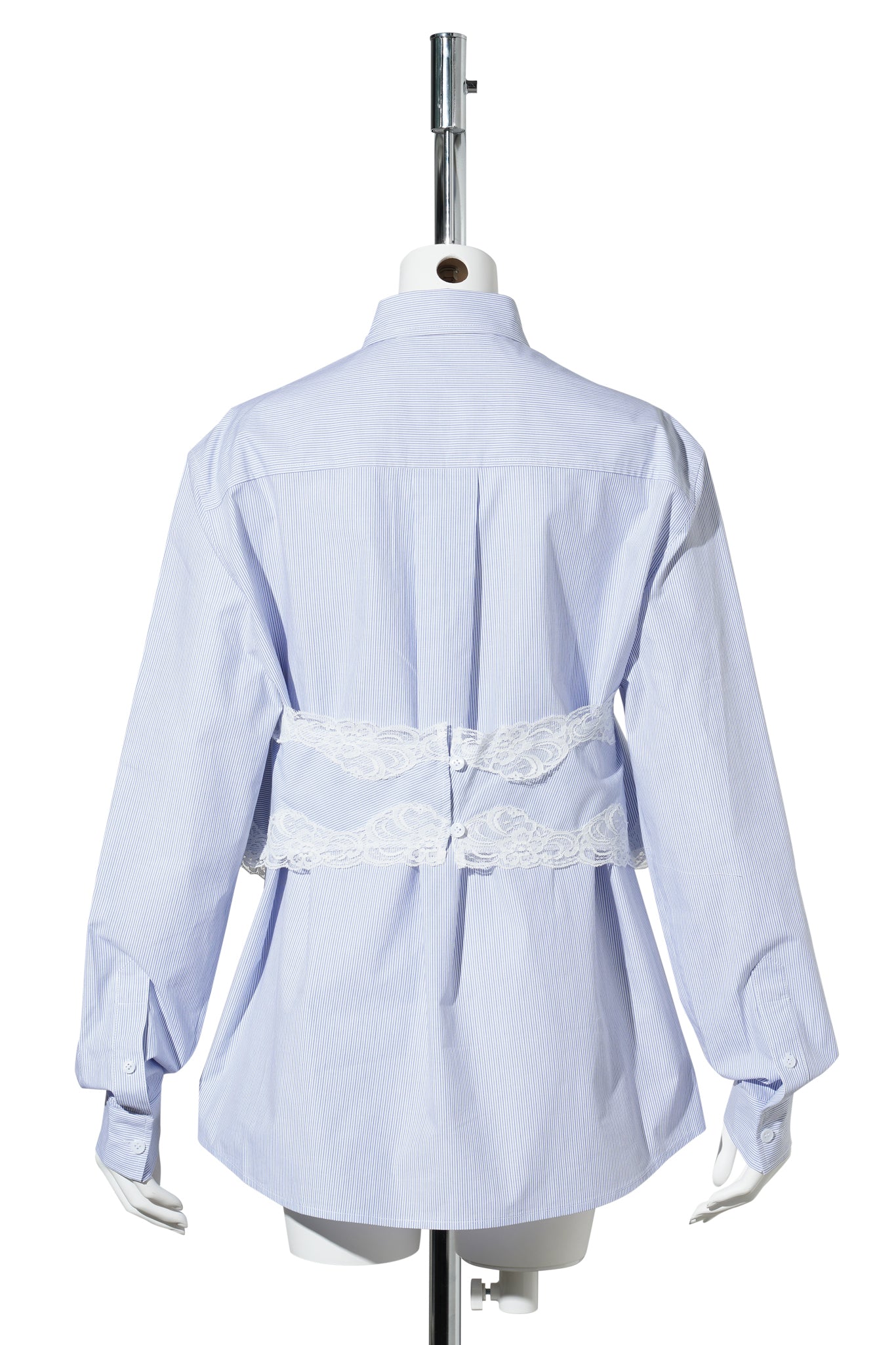 BLUE STRIPE SLIP LAYERED SHIRT / BLUE/STRIPE